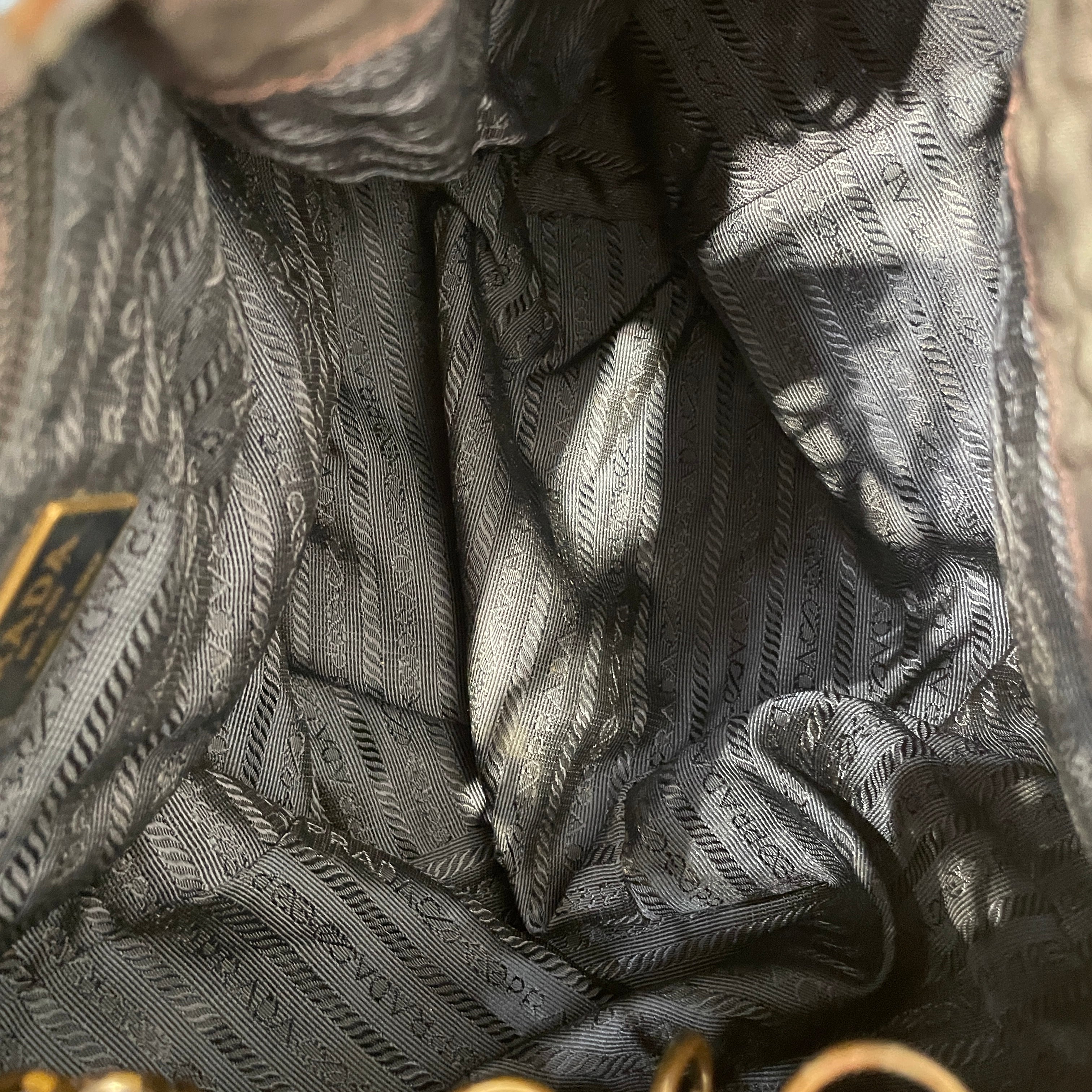 PRADA/Bag/Nylon/BLK/TASSLE LEATHER STRAP view 4