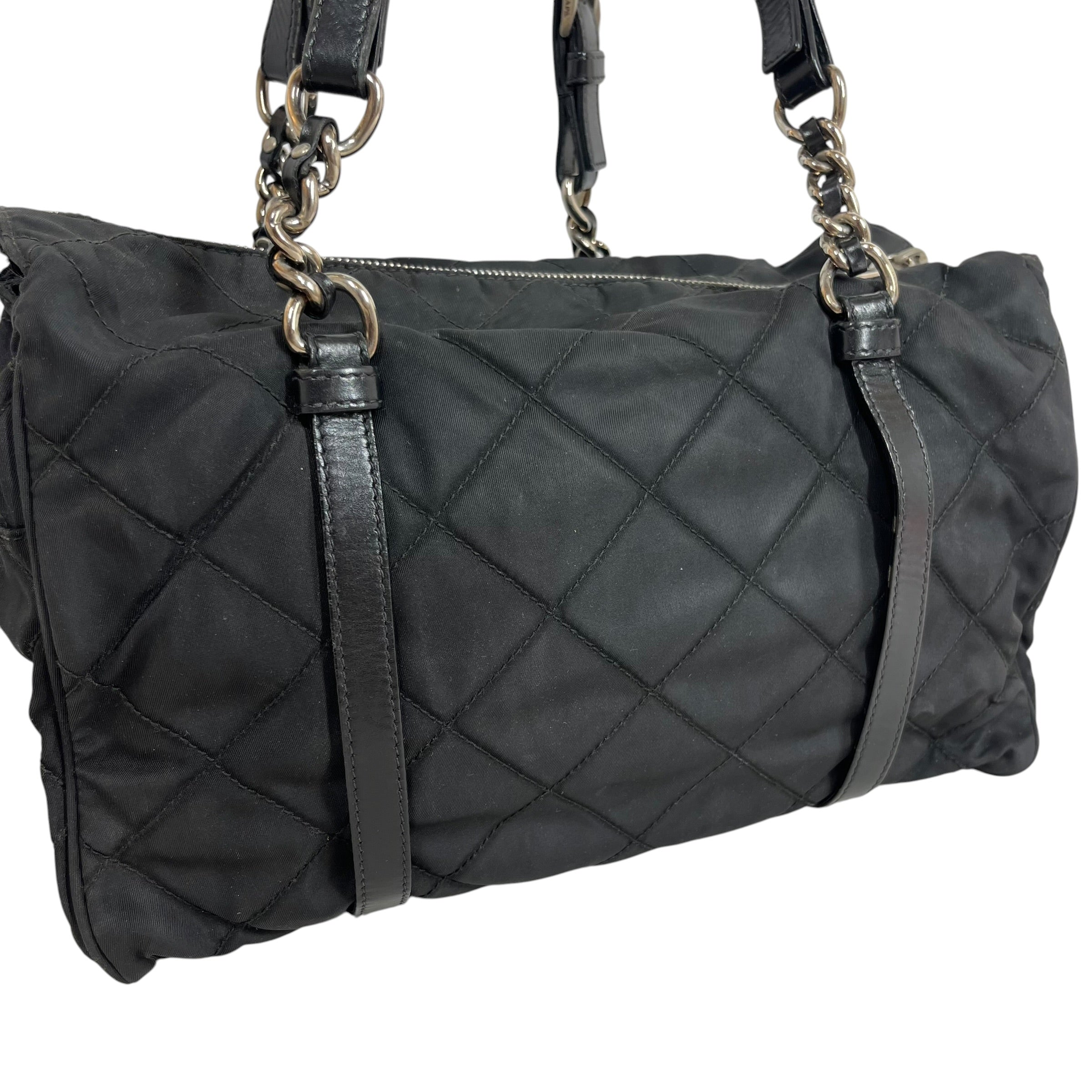 PRADA/Hand Bag/Nylon/BLK/catena view 6