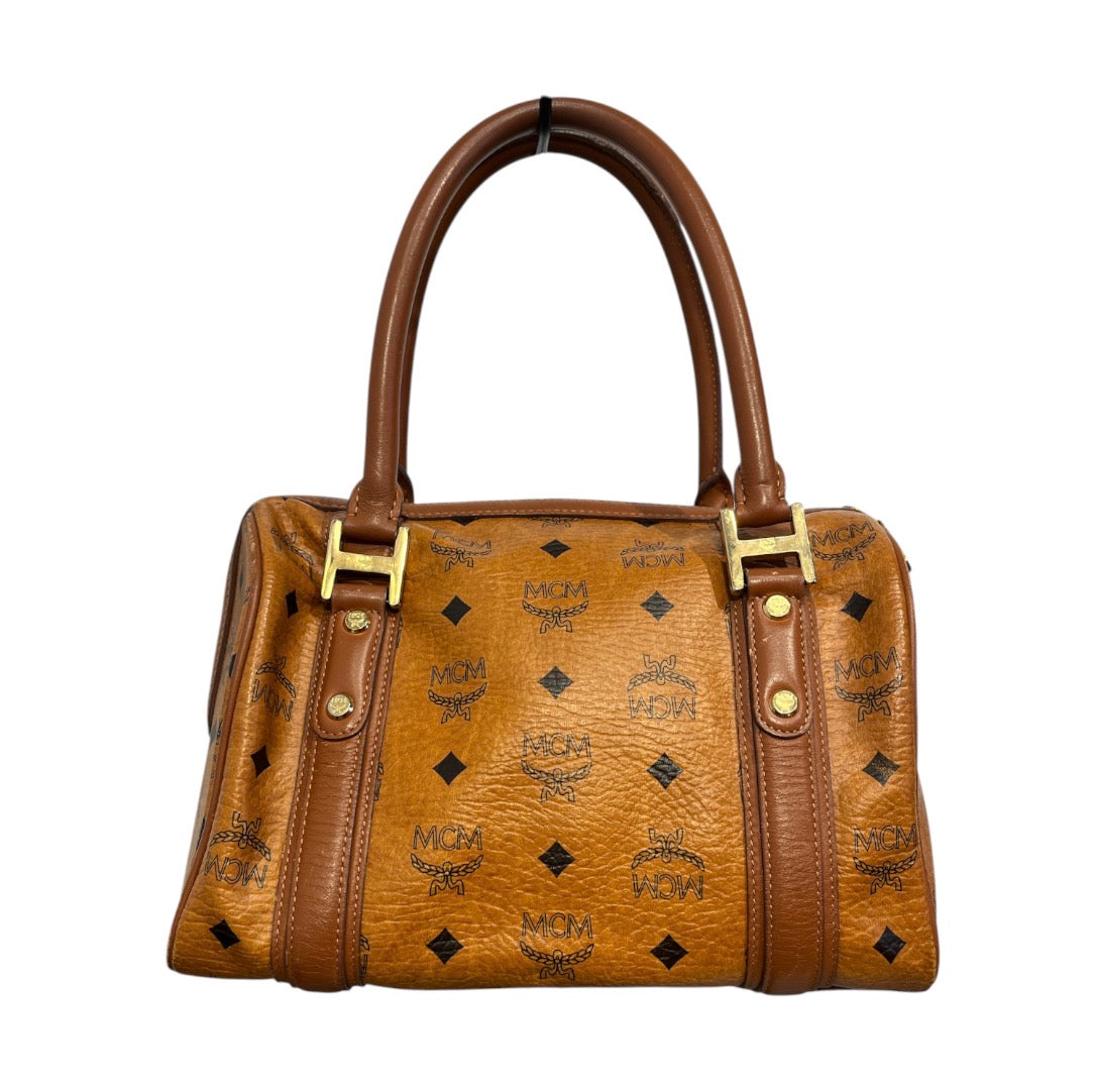 MCM/Hand Bag/Monogram/Leather/CML/COGNAC VISETOS BOSTON view 2