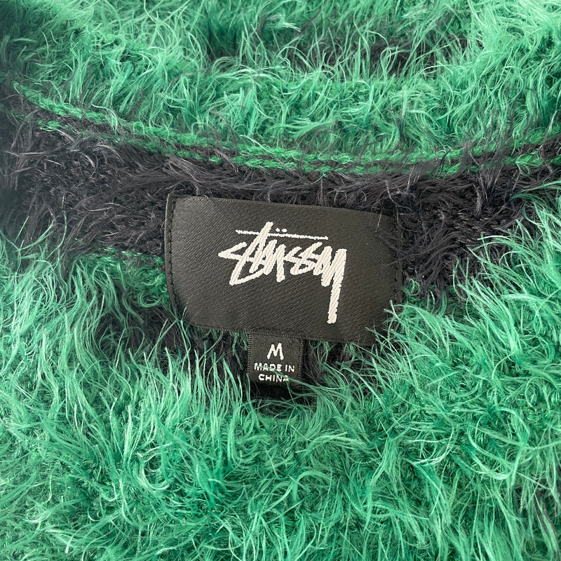 STUSSY/Sweater/M/Stripe/Nylon/GRN/green/nvy sweater