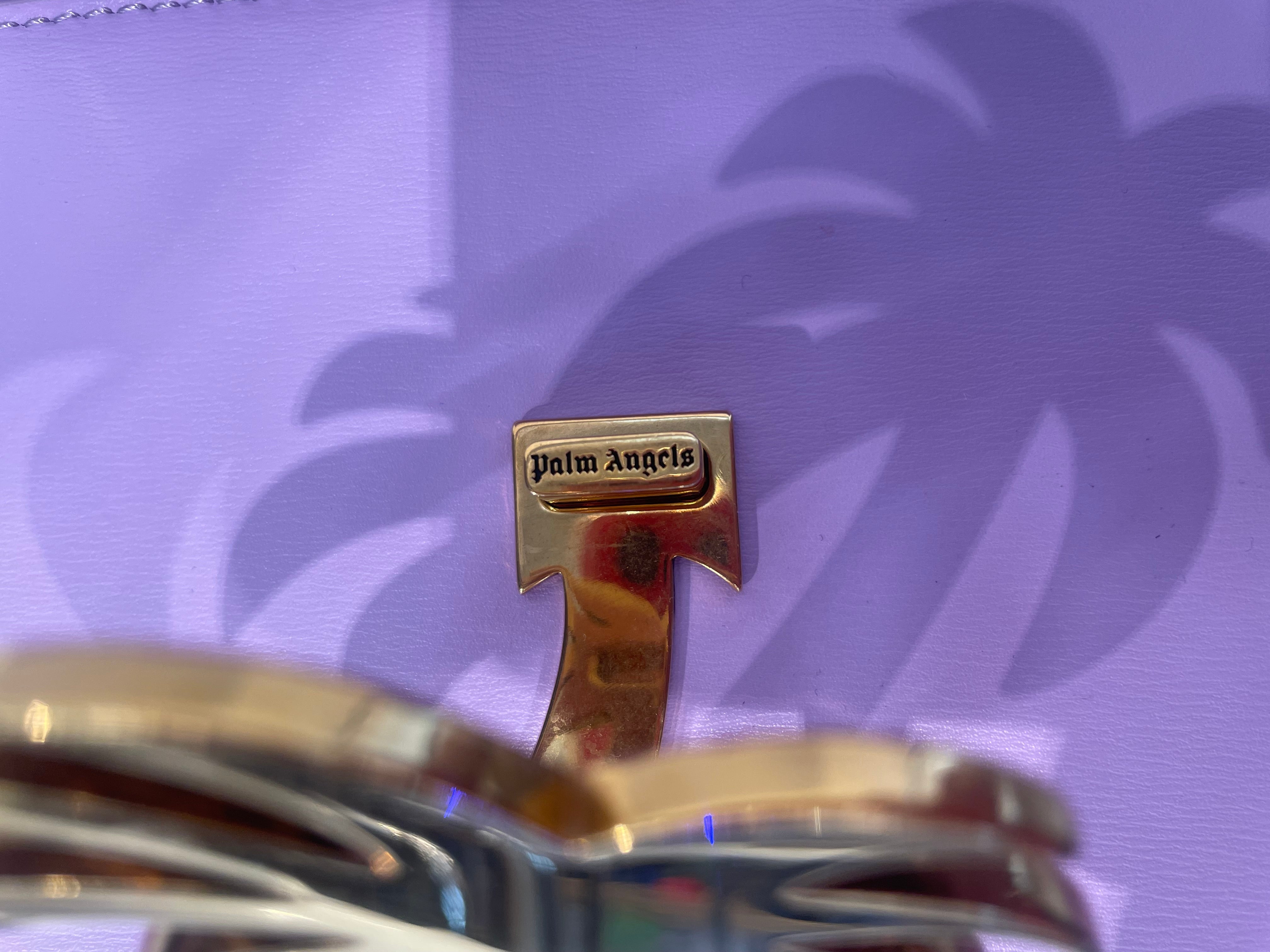 Palm Angels/Bag/Leather/PPL/PLaque Beach Bag view 3