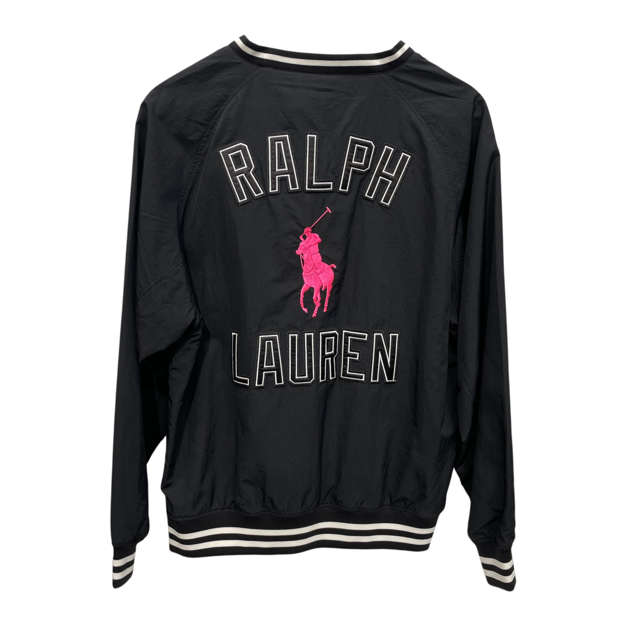 RALPH LAUREN/Sweater/XS/Nylon/BLK/PINK PONY PULLOVER view 2