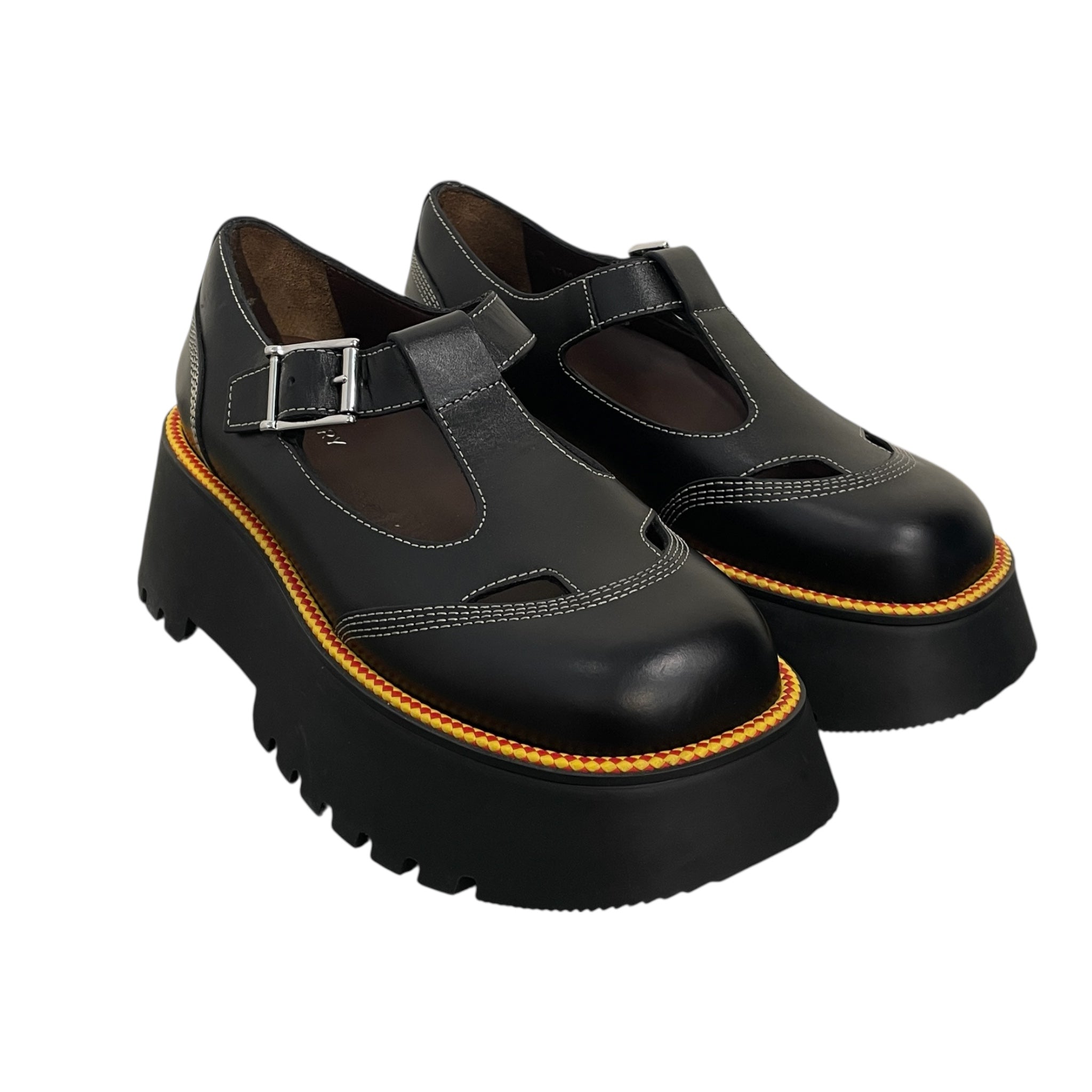 BURBERRY/Shoes/US 6/Leather/BLK/ view 1
