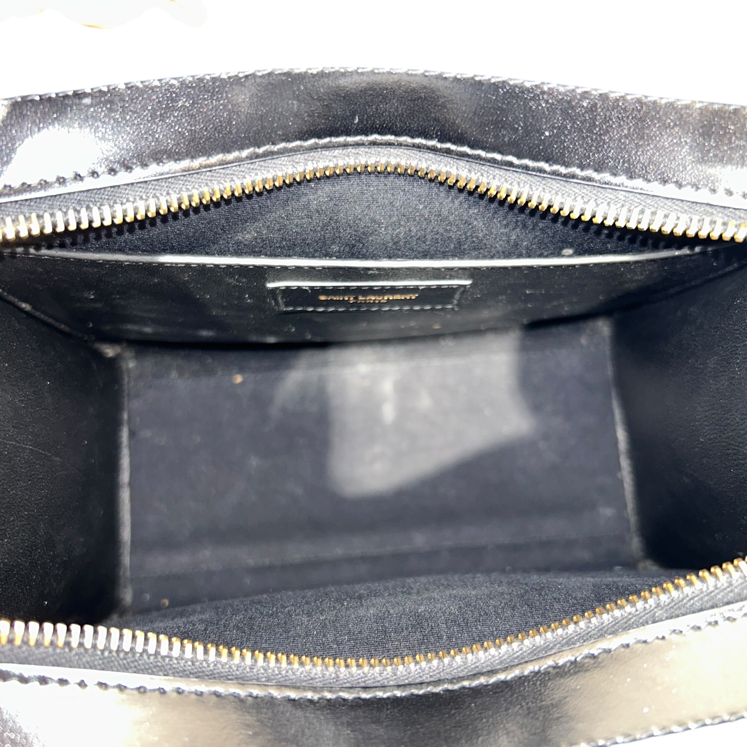 YVES SAINT LAURENT/Tote Bag/Leather/BLK/Small Uptown Tote view 4