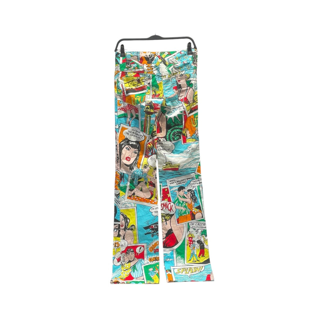 DOLCE&GABBANA/Straight Pants/38/All Over Print/Cotton/MLT/COMIC BOOK view 2