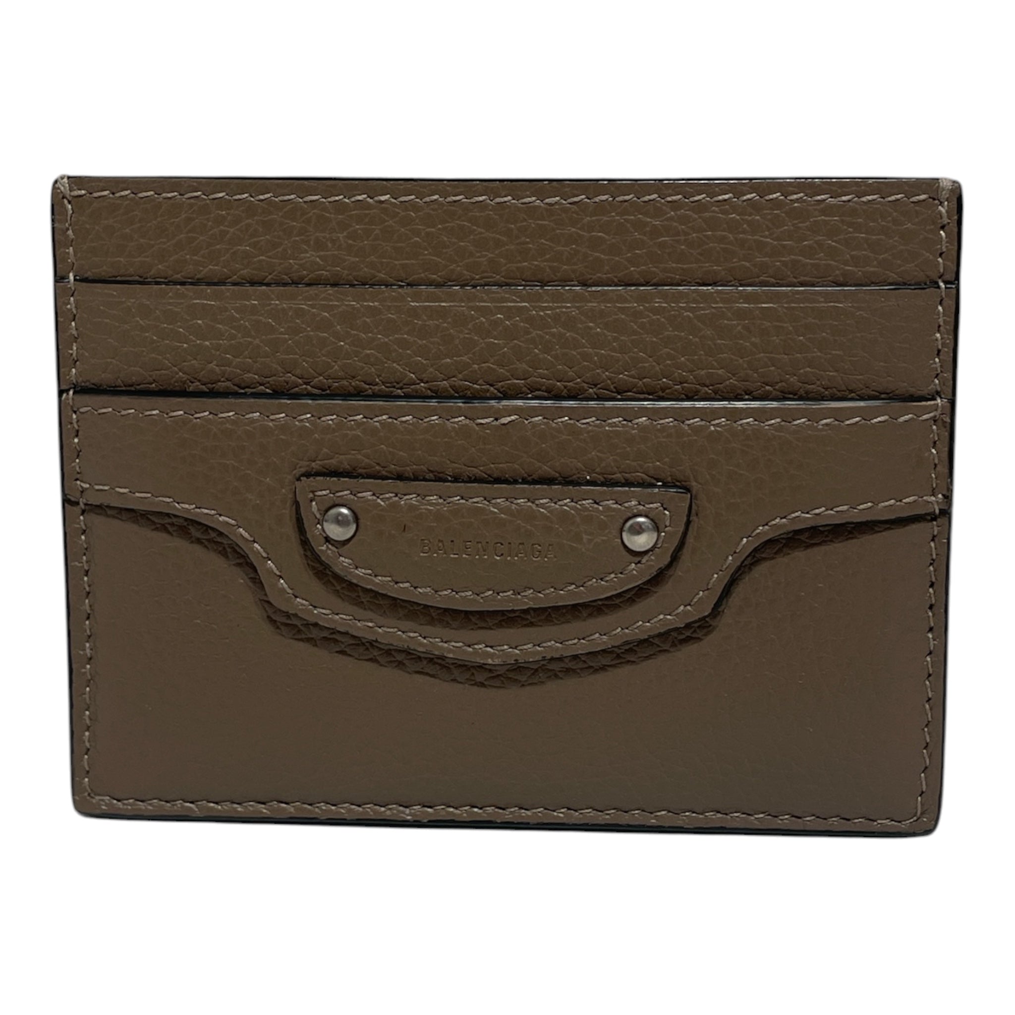 BALENCIAGA/Wallet/Leather/BRW/M's/LEATHER CARD HOLDER/ view 1