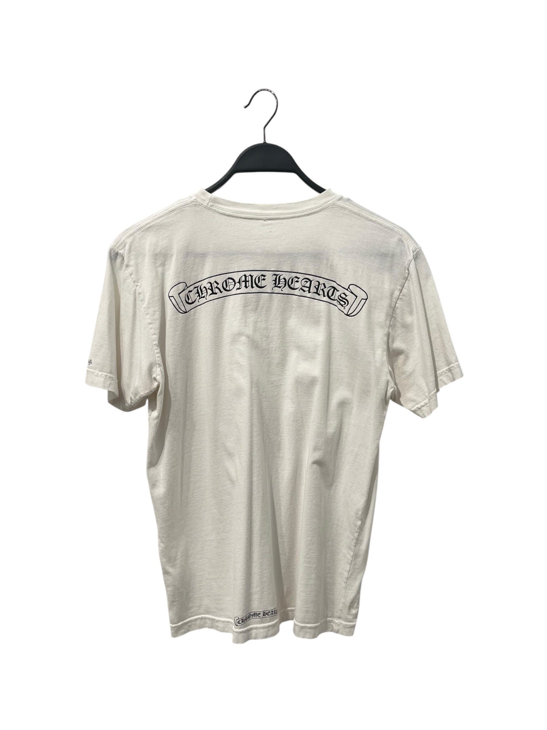 CHROME HEARTS/T-Shirt/M/Cotton/WHT/BACK LOGO TEE view 2