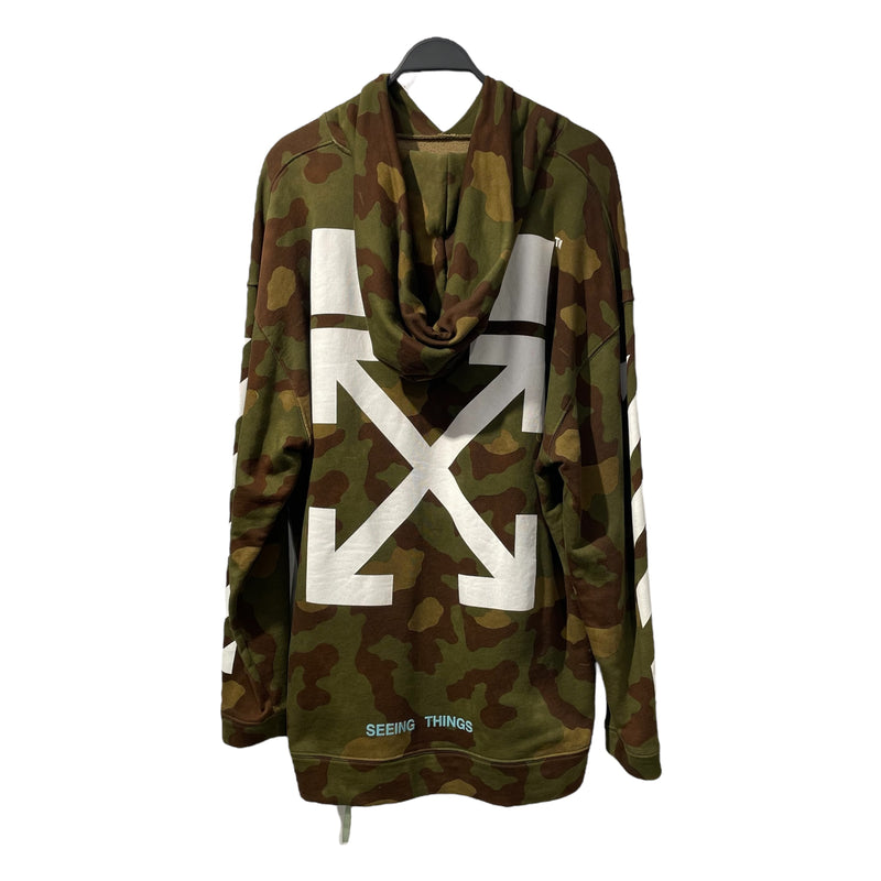 OFF-WHITE/Hoodie/M/Camouflage/Cotton/GRN/OFF-WHITE CAMO HOODIE