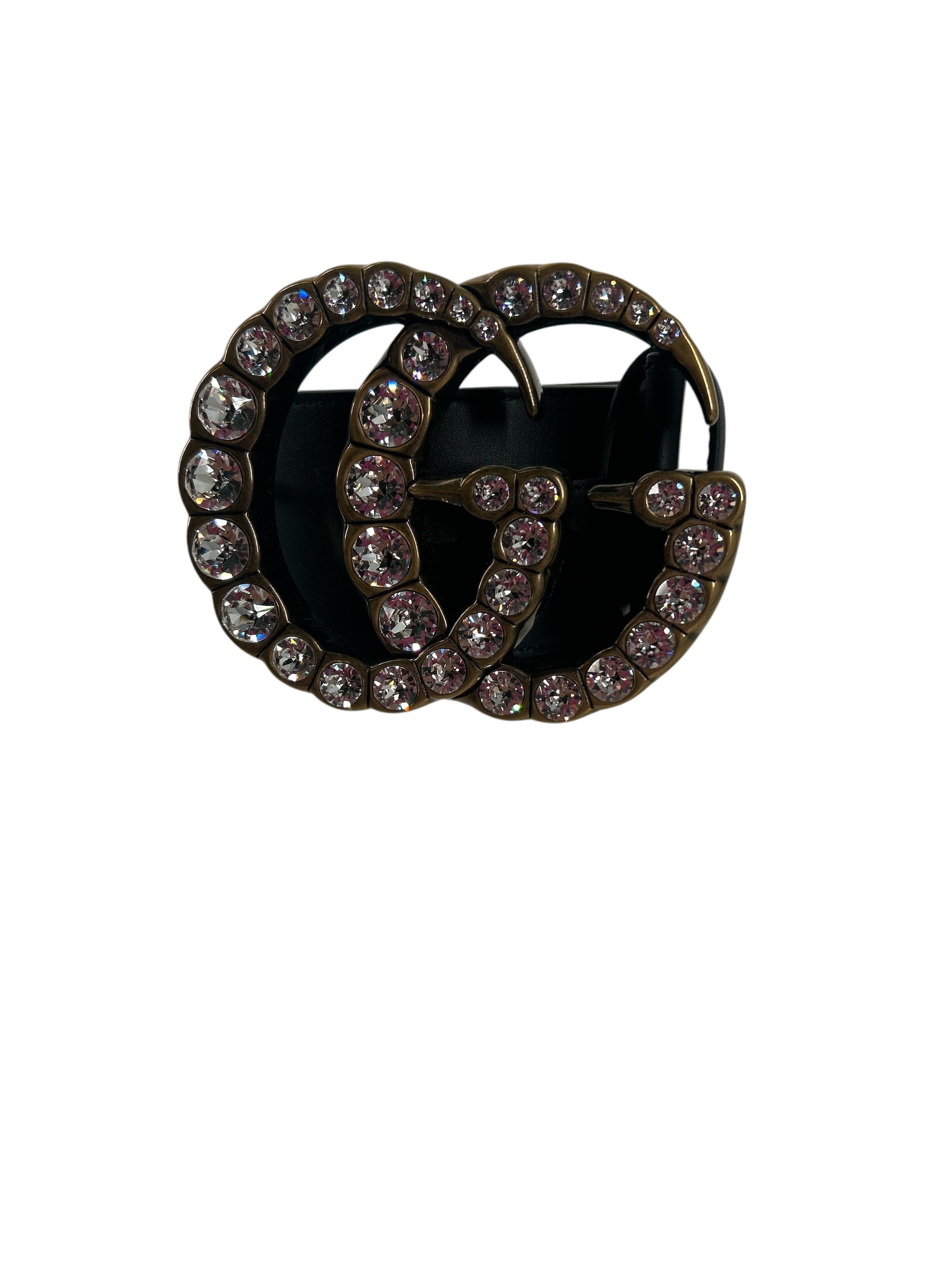 GUCCI/Belt/Leather/BLK/L's/BIG SPARKLE BUCKLE view 1