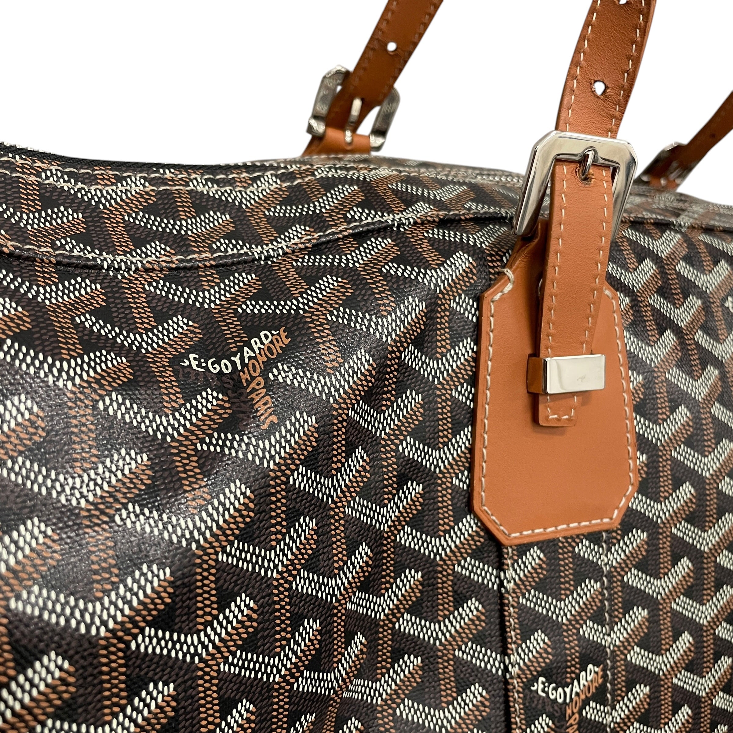 GOYARD/Tote Bag/Monogram/Leather/BRW/Bowling 55 Bag view 5