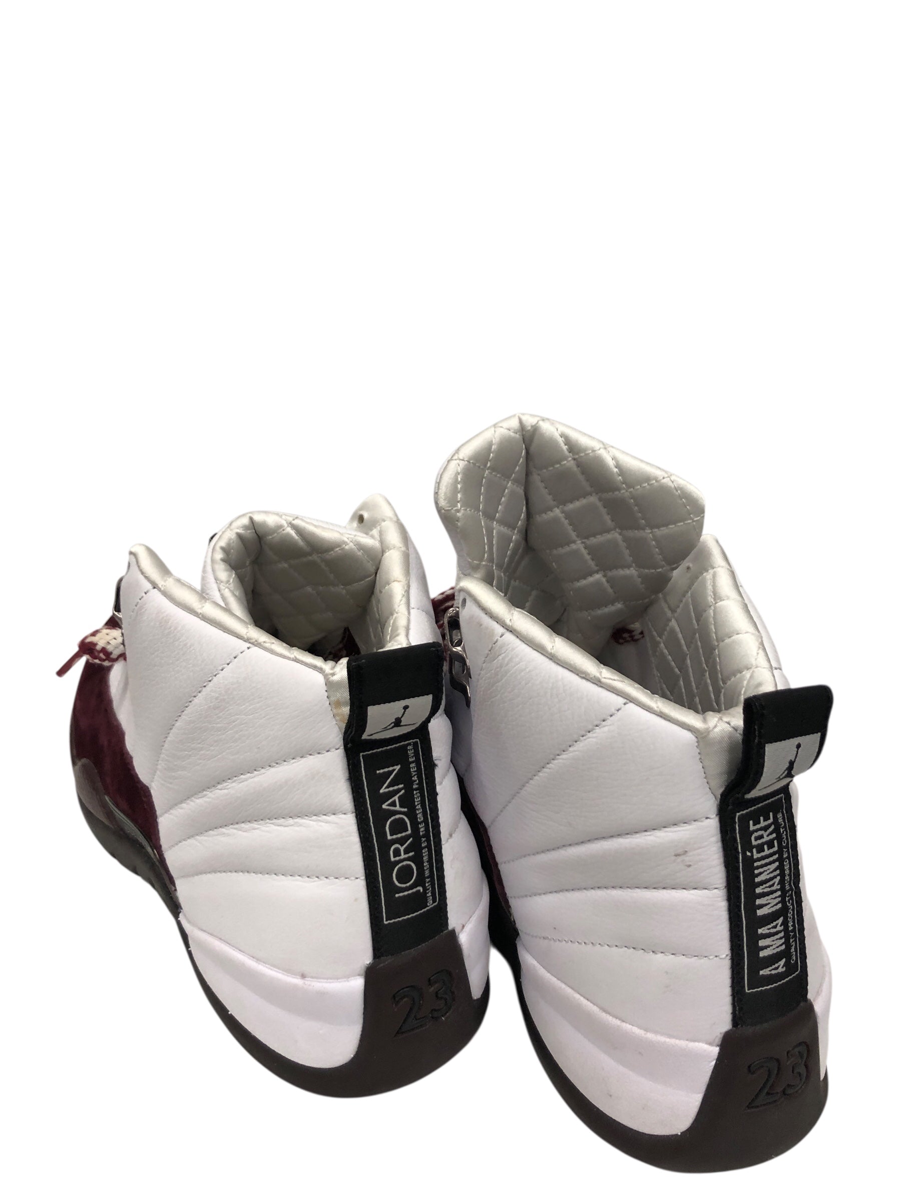 JORDAN BRAND/Hi-Sneakers/UK 13/Leather/WHT/AMM 12 Retro SP view 2