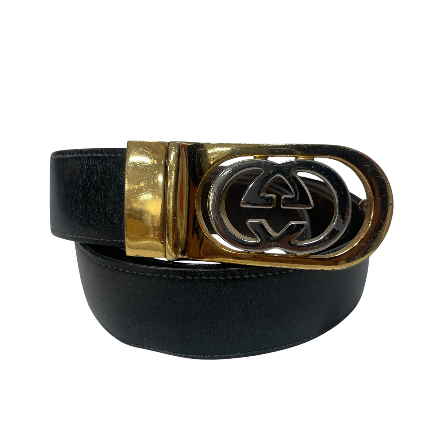 GUCCI/Belt/Leather/BLK/ view 1
