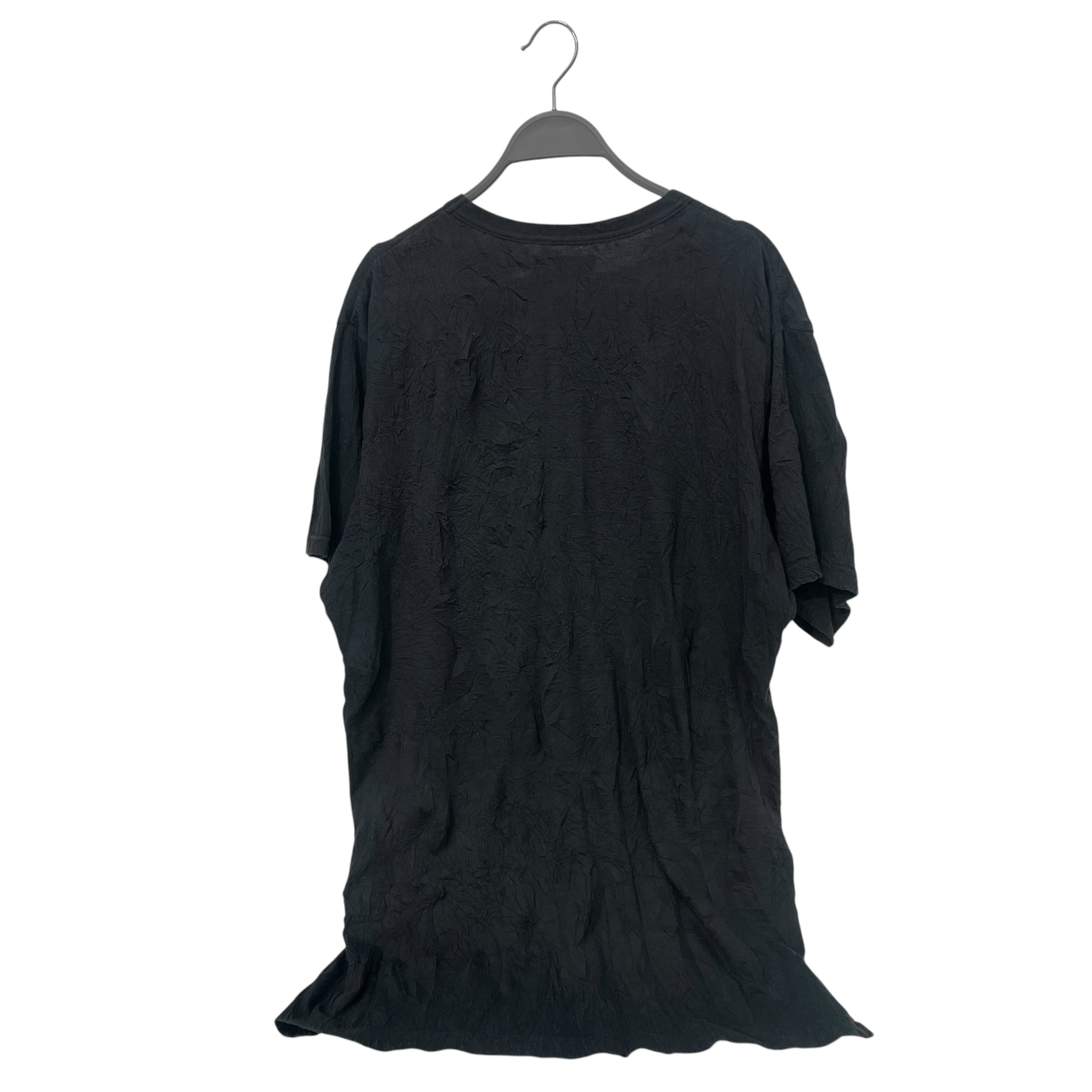 s'yte/T-Shirt/3/Cotton/BLK/crinkle top view 2