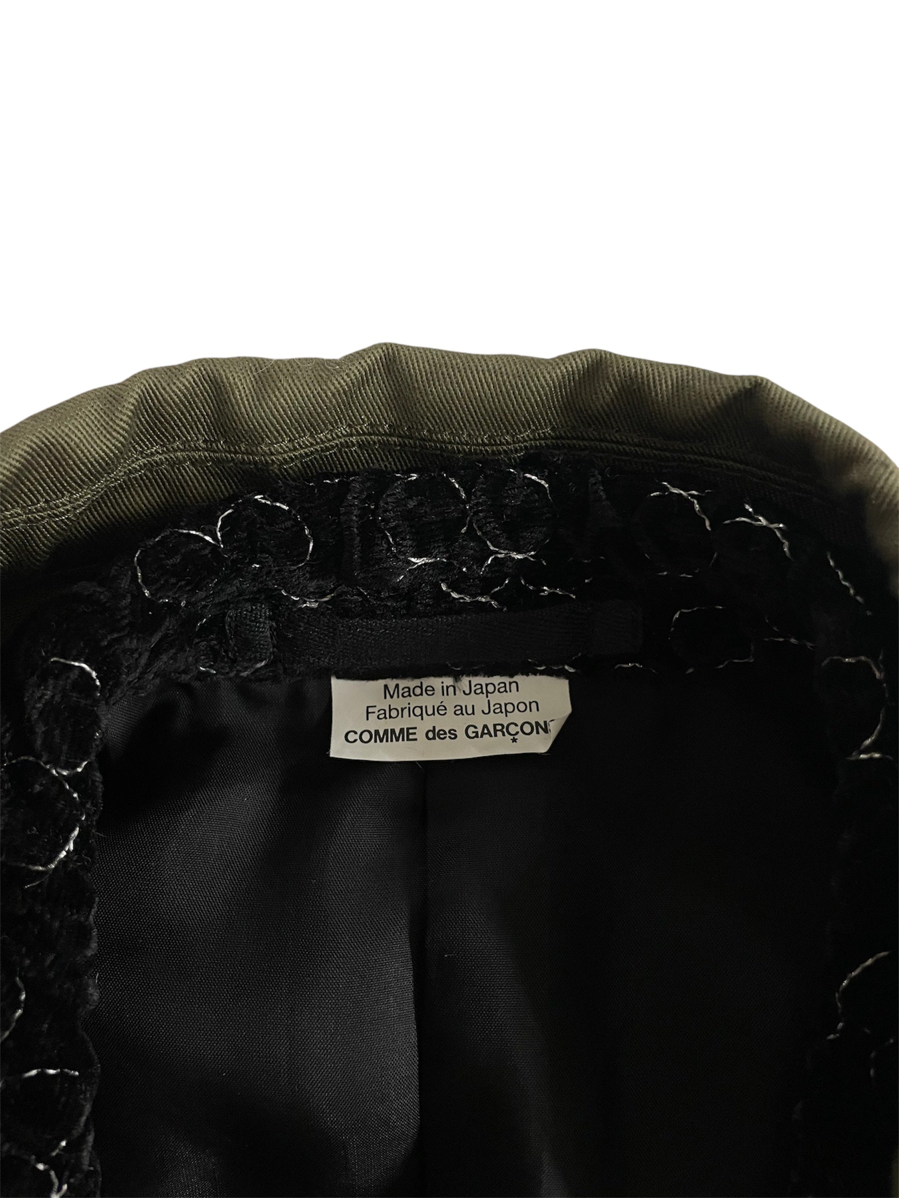 COMME des GARCONS/Trench Coat/S/Cotton/GRN/RUNWAY FALL 2025 view 4