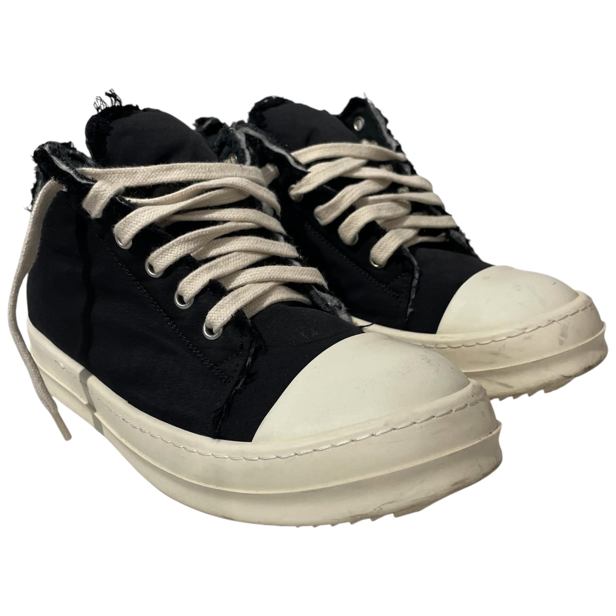 Rick Owens/Low-Sneakers/US 6.5/Cotton/BLK/DS02A3802 view 1