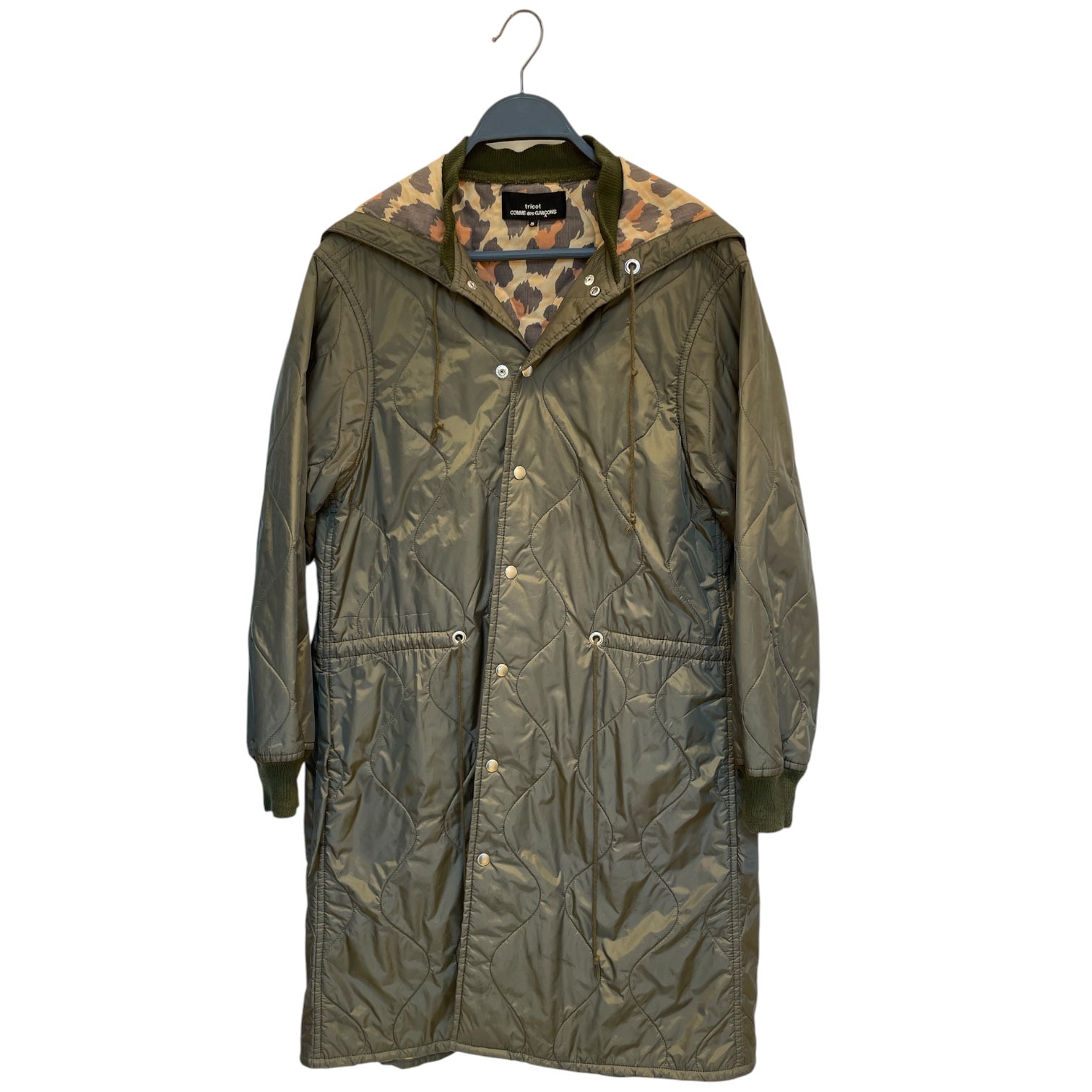 tricot COMME des GARCONS/Coat/Quilted/cheetah inside view 1