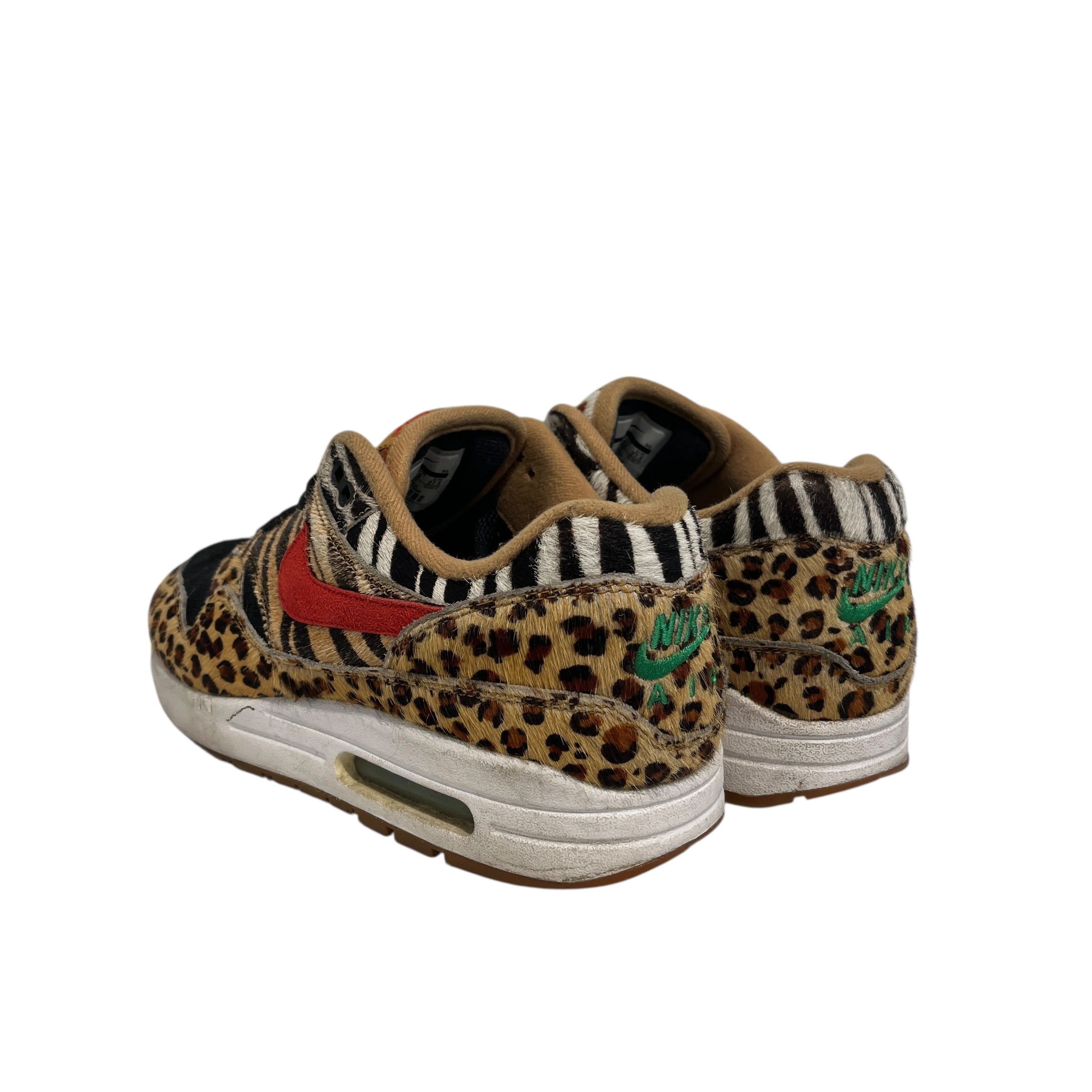 NIKE/Low-Sneakers/US 9.5/All Over Print/Cotton/BLK/AOP ANIMAL AIRMAX 1 view 2