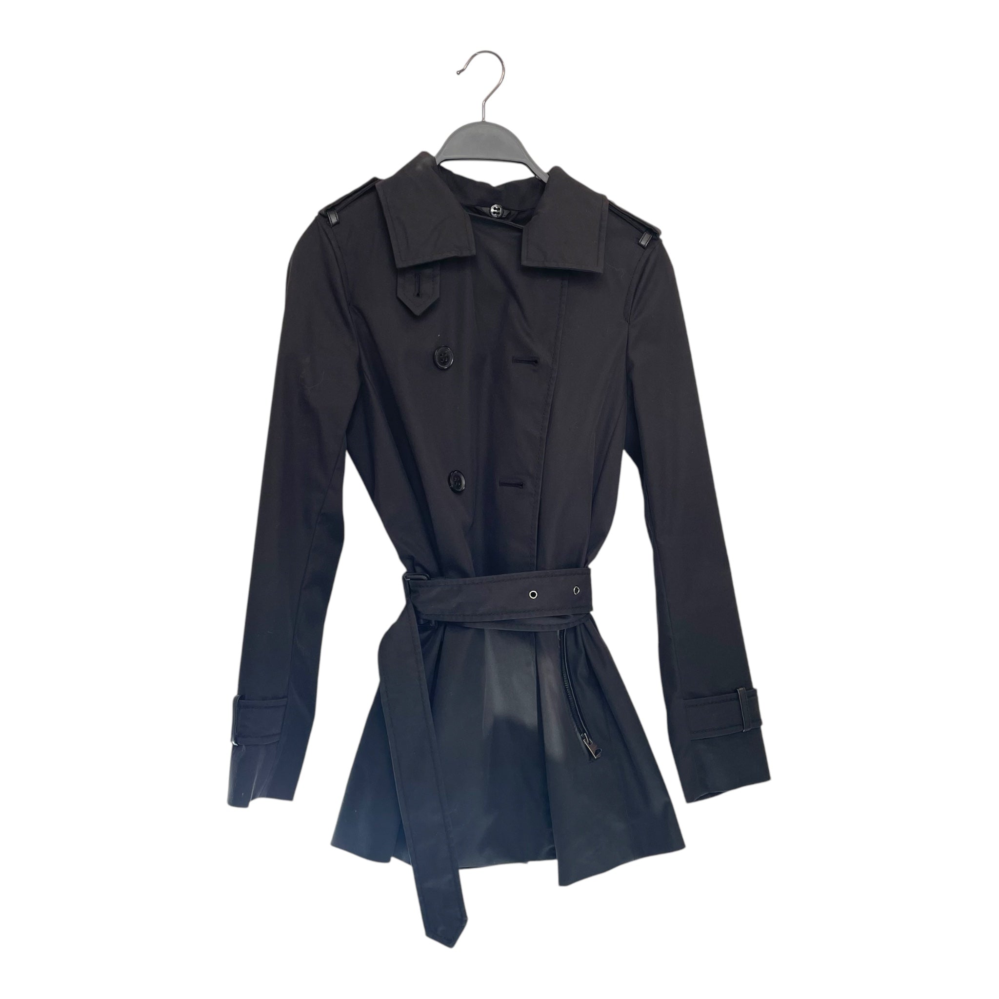 MACKAGE/Trench Coat/XXS/Polyester/BLK/BELT view 1