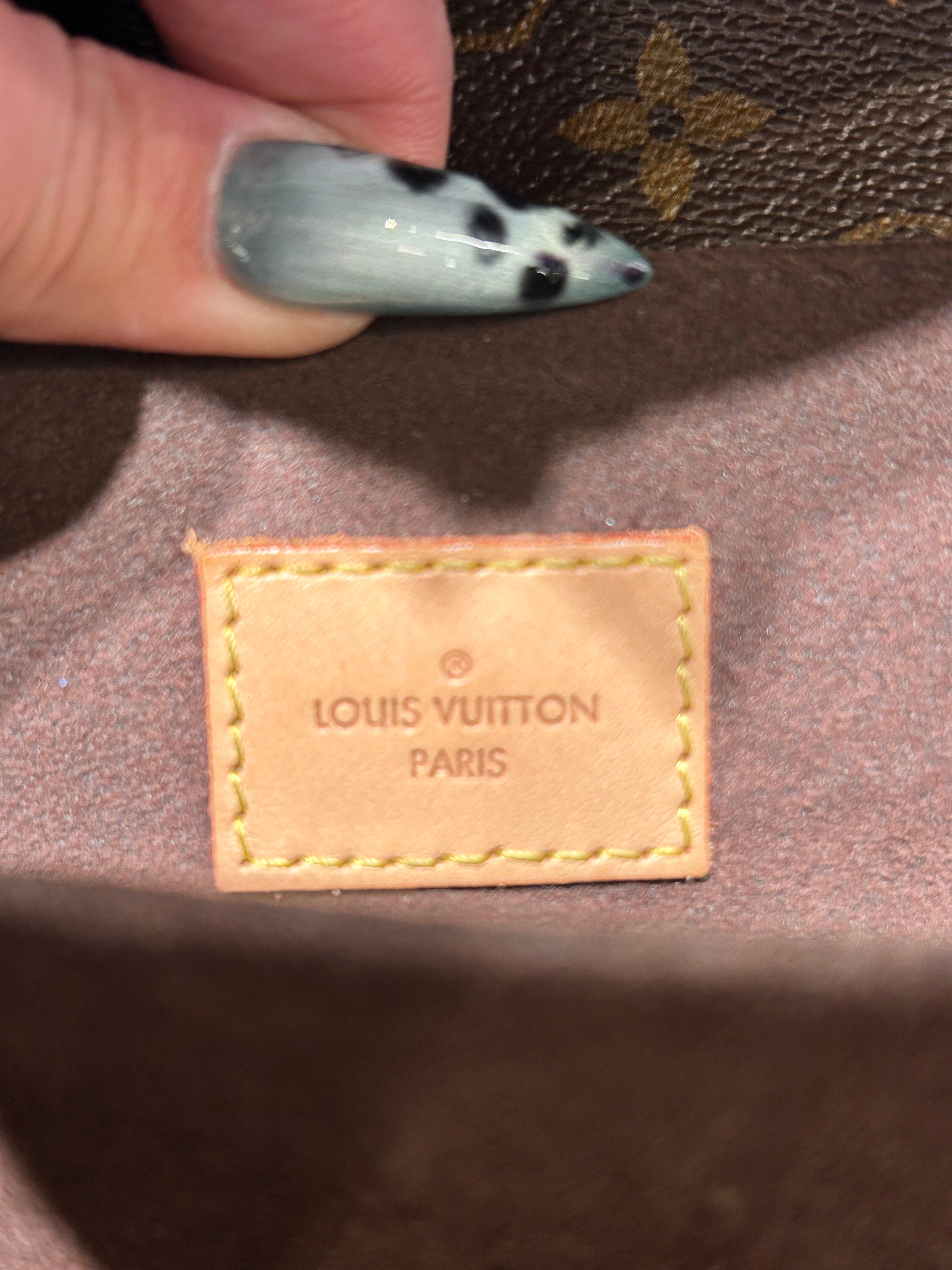 LOUIS VUITTON/Hand Bag/Monogram/Leather/BRW/Pochette Metis view 5