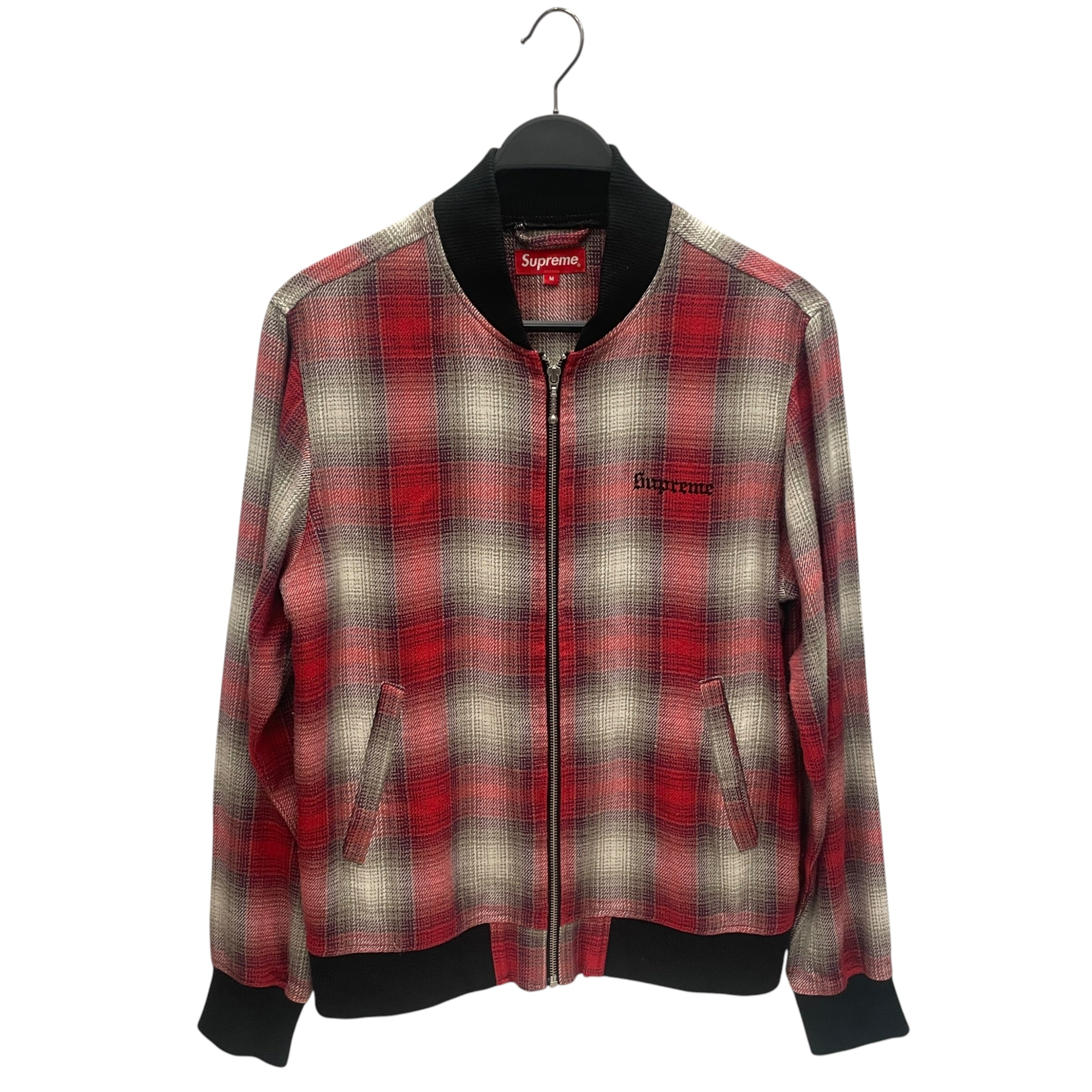 Supreme/Jacket/M/Cotton/RED/Plaid/PLAID BOMBER view 1