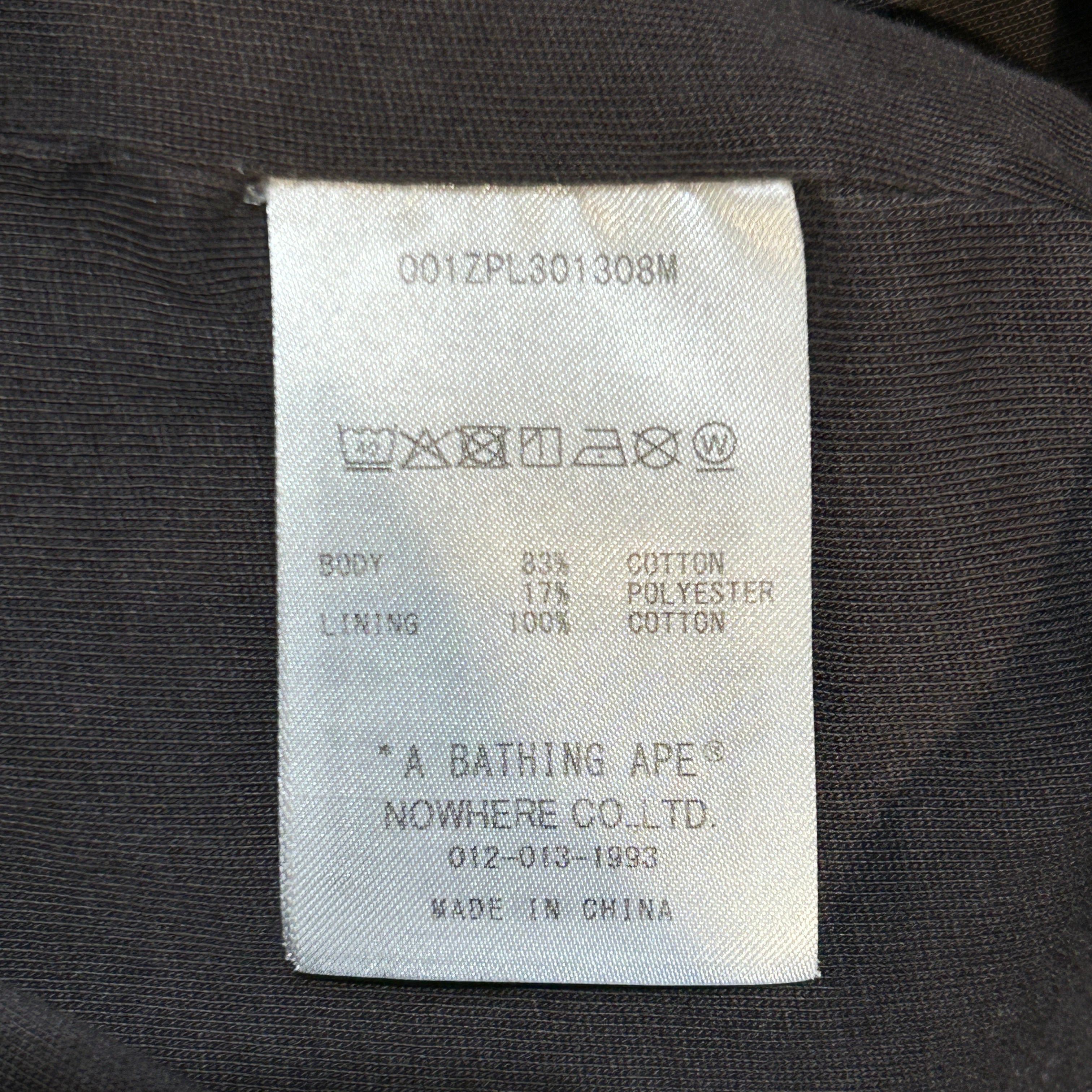 A BATHING APE/Hoodie/XL/All Over Print/Cotton/BLK/white logo on hoodie view 4