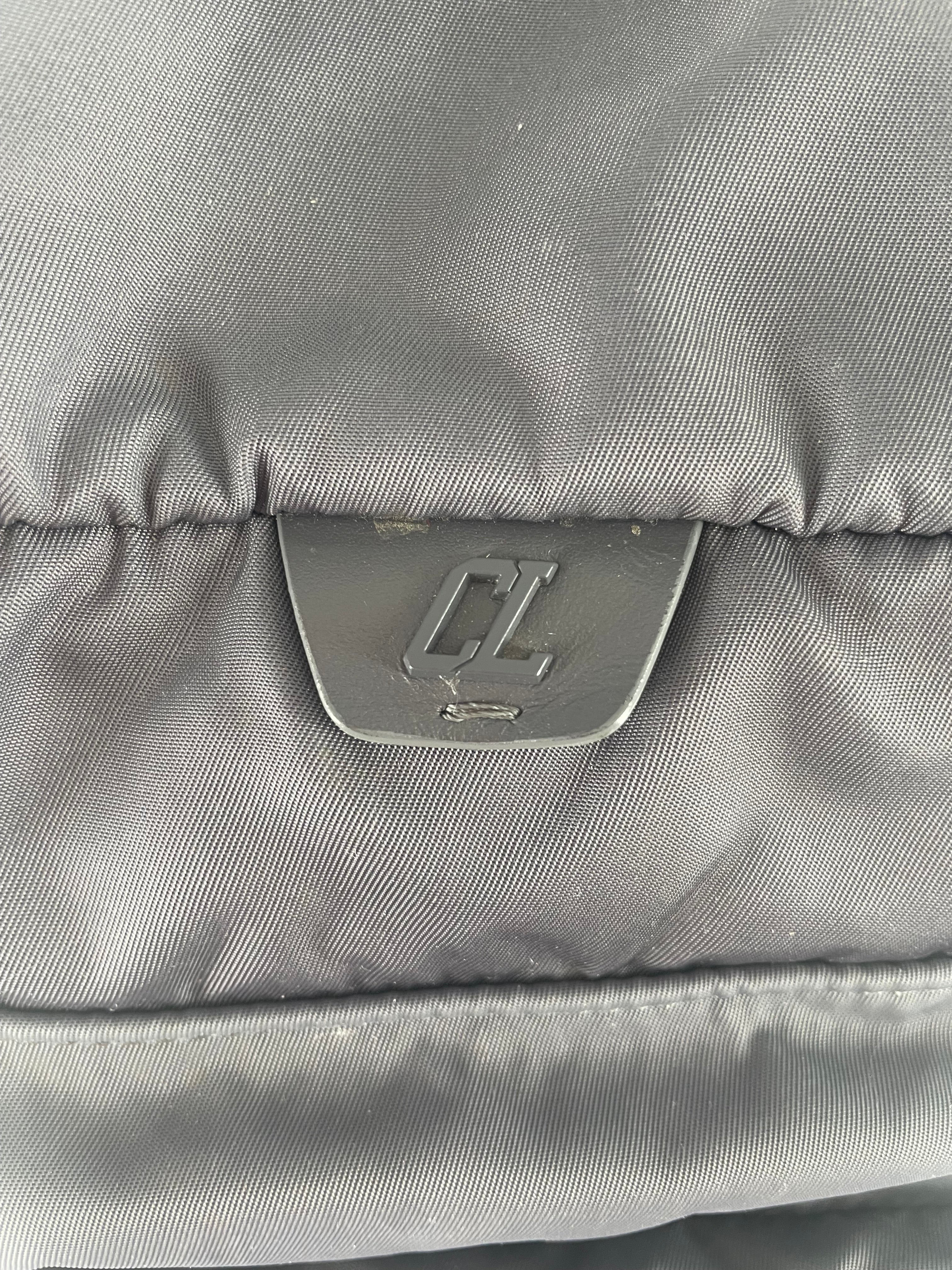 Christian Louboutin/Backpack/Polyester/GRY/LOGO EMBOSSED NYLON view 5