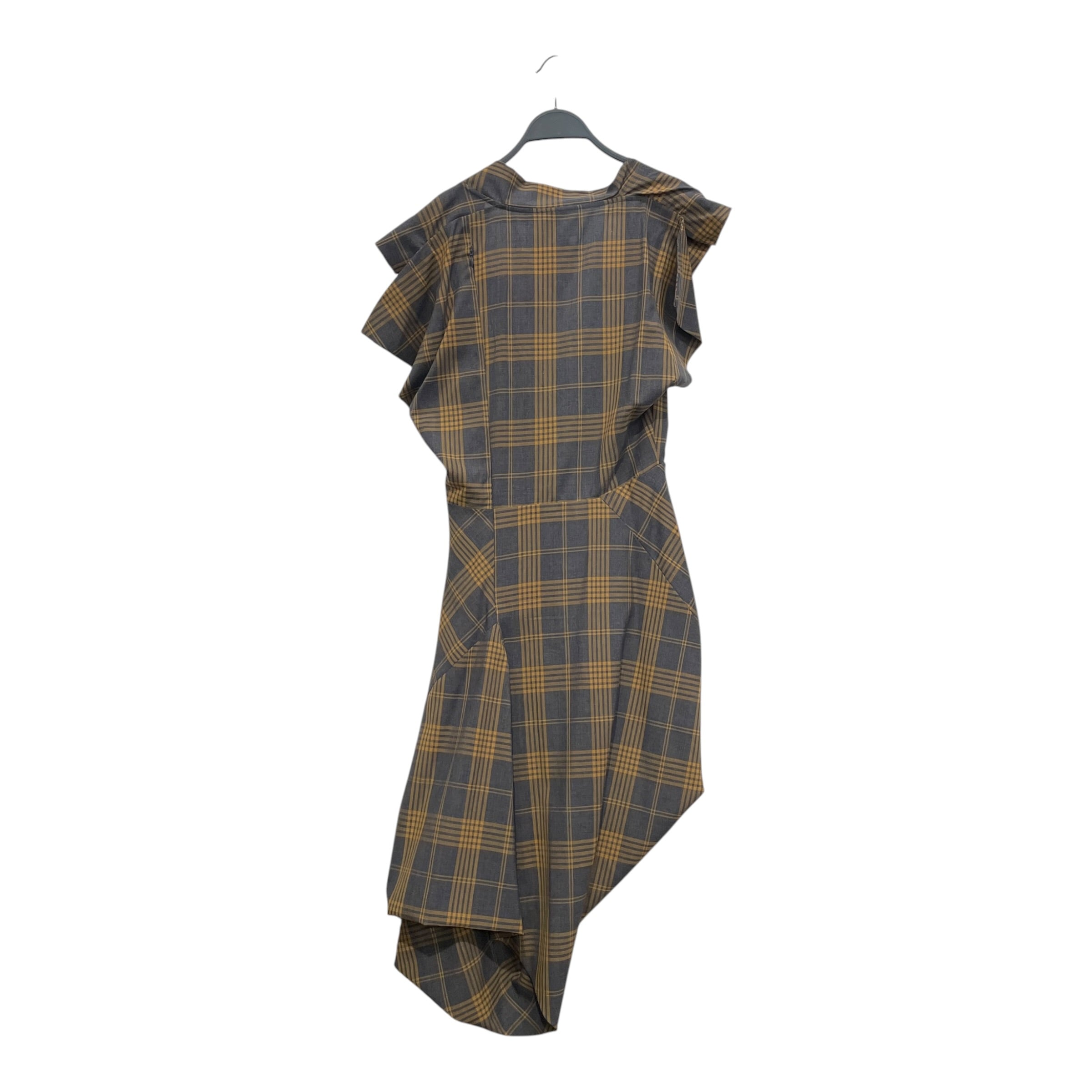 Vivienne Westwood/Dress/46/Gingham Check/Cotton/GRY/ASYMETRICALLINED view 2