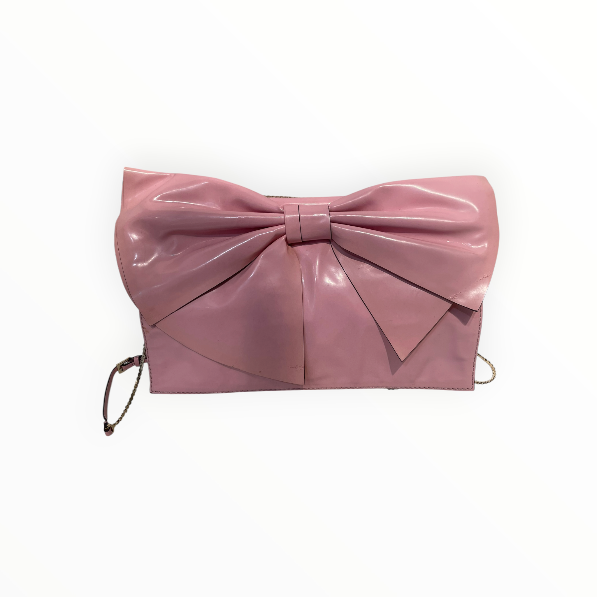 VALENTINO GARAVANI/Cross Body Bag/Leather/PNK/BOW BAG view 1