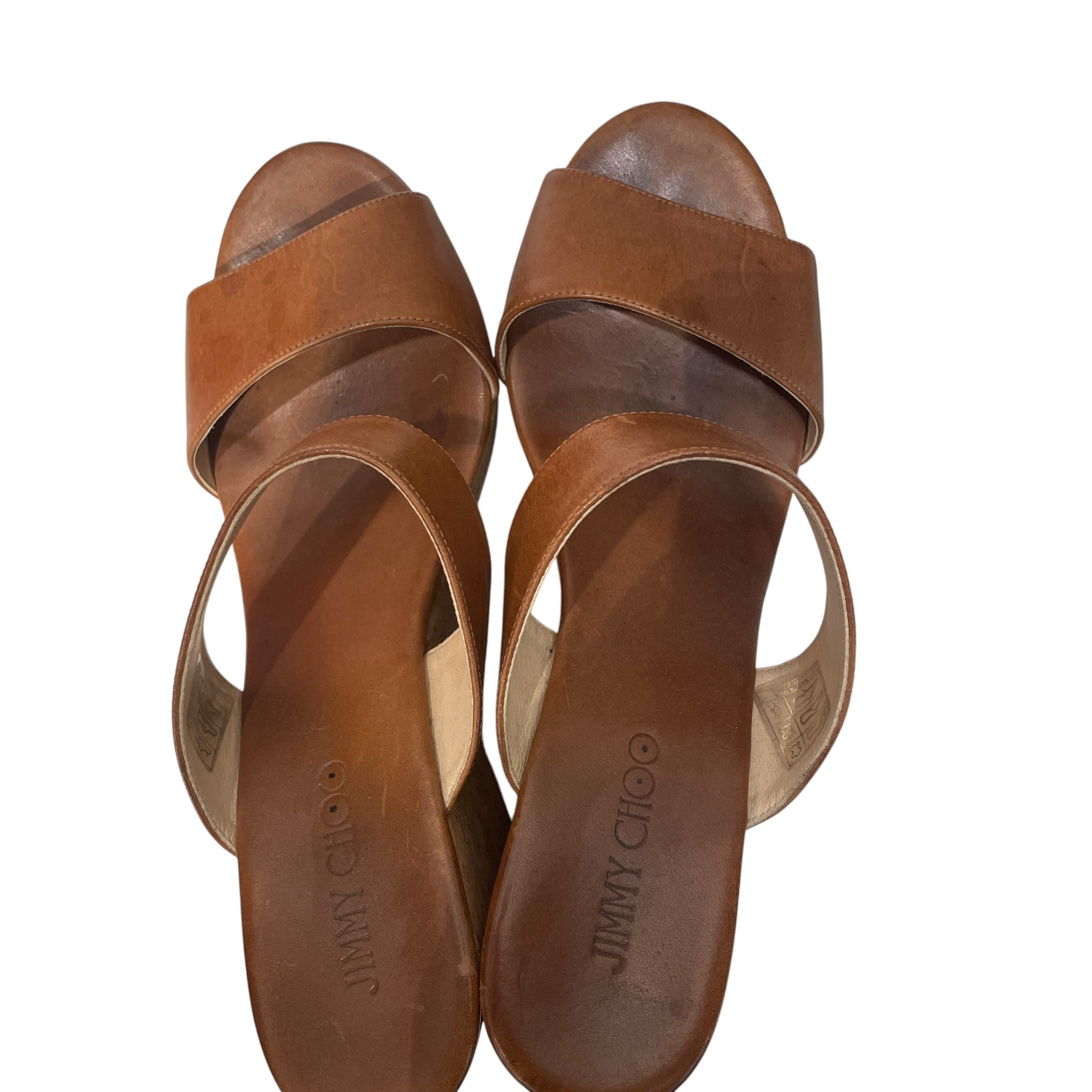 JIMMY CHOO/Heels/EU 42/Leather/CML/CORK WEDGES view 4
