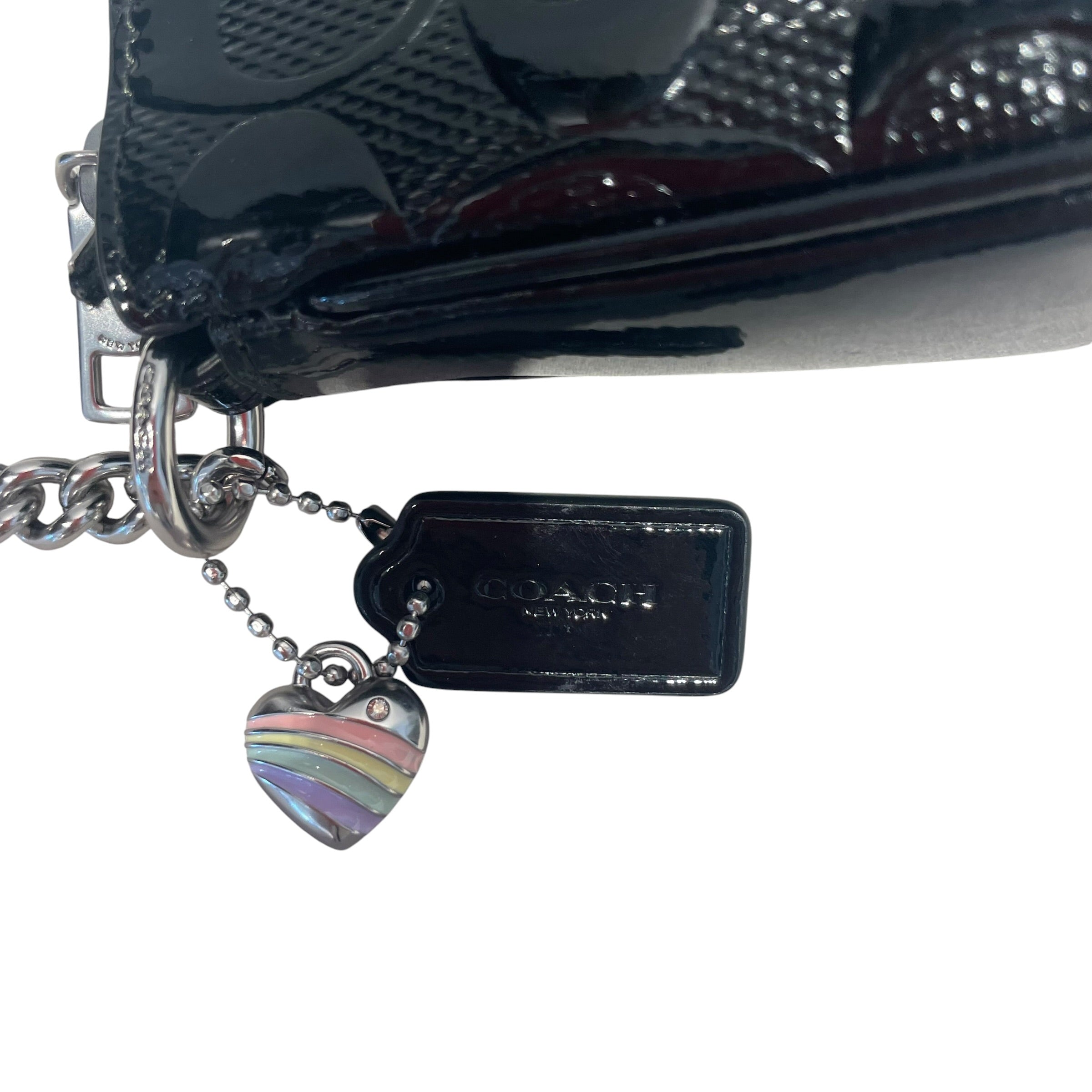 COACH/Hand Bag/Leather/BLK/Nolita 19 W/ Heart Charm view 4