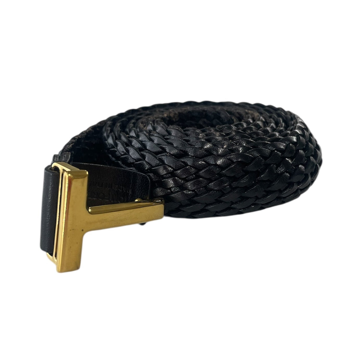 TOM FORD/Belt/Leather/BLK/Gold T view 1