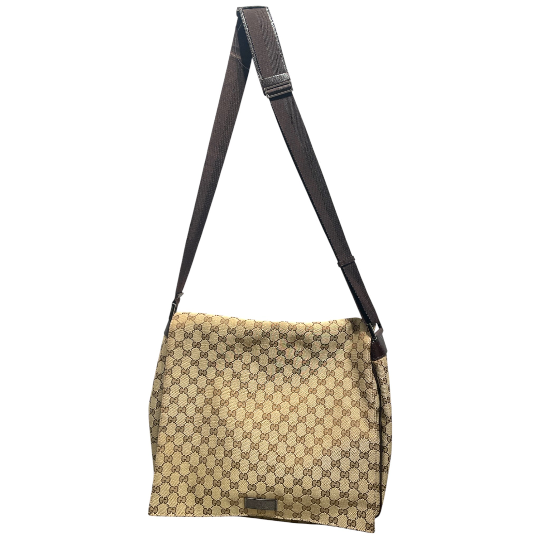 GUCCI/Cross Body Bag/Monogram/CML/CANVAS MESSENGER TOTE view 1