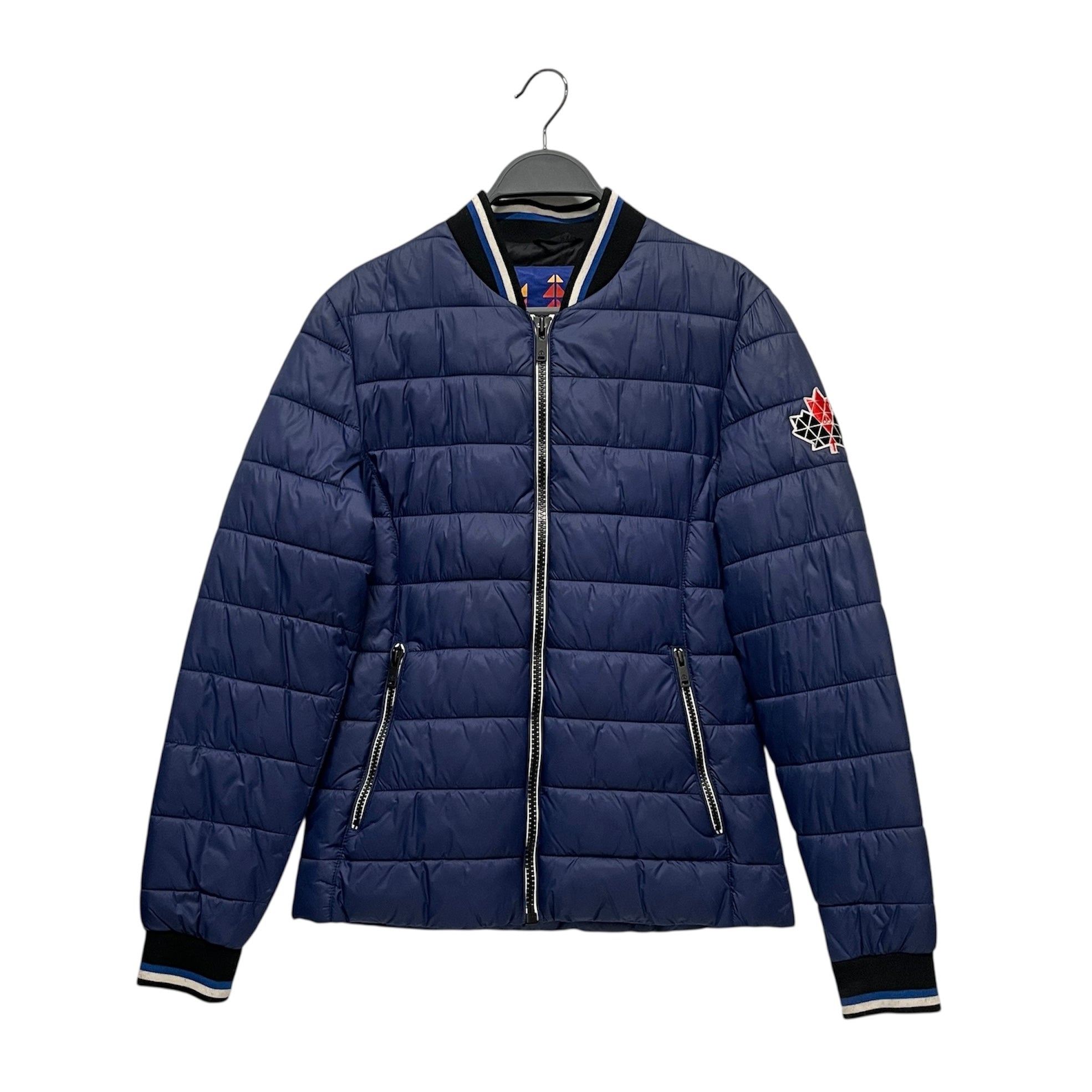 MOOSE KNUCKLES/Quilted Jkt/XS/Nylon/NVY/LEAF MOOSE KNUCKLE LOGO view 1