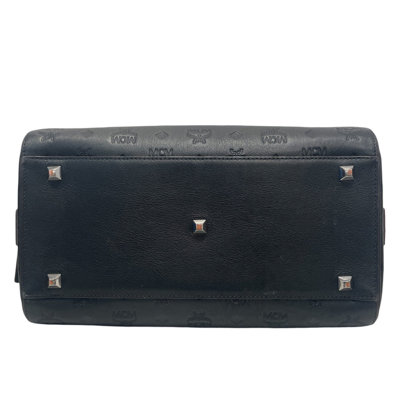 MCM/Boston Bag/OS/Monogram/Leather/BLK/Calfskin Ottomar Boston Bag
