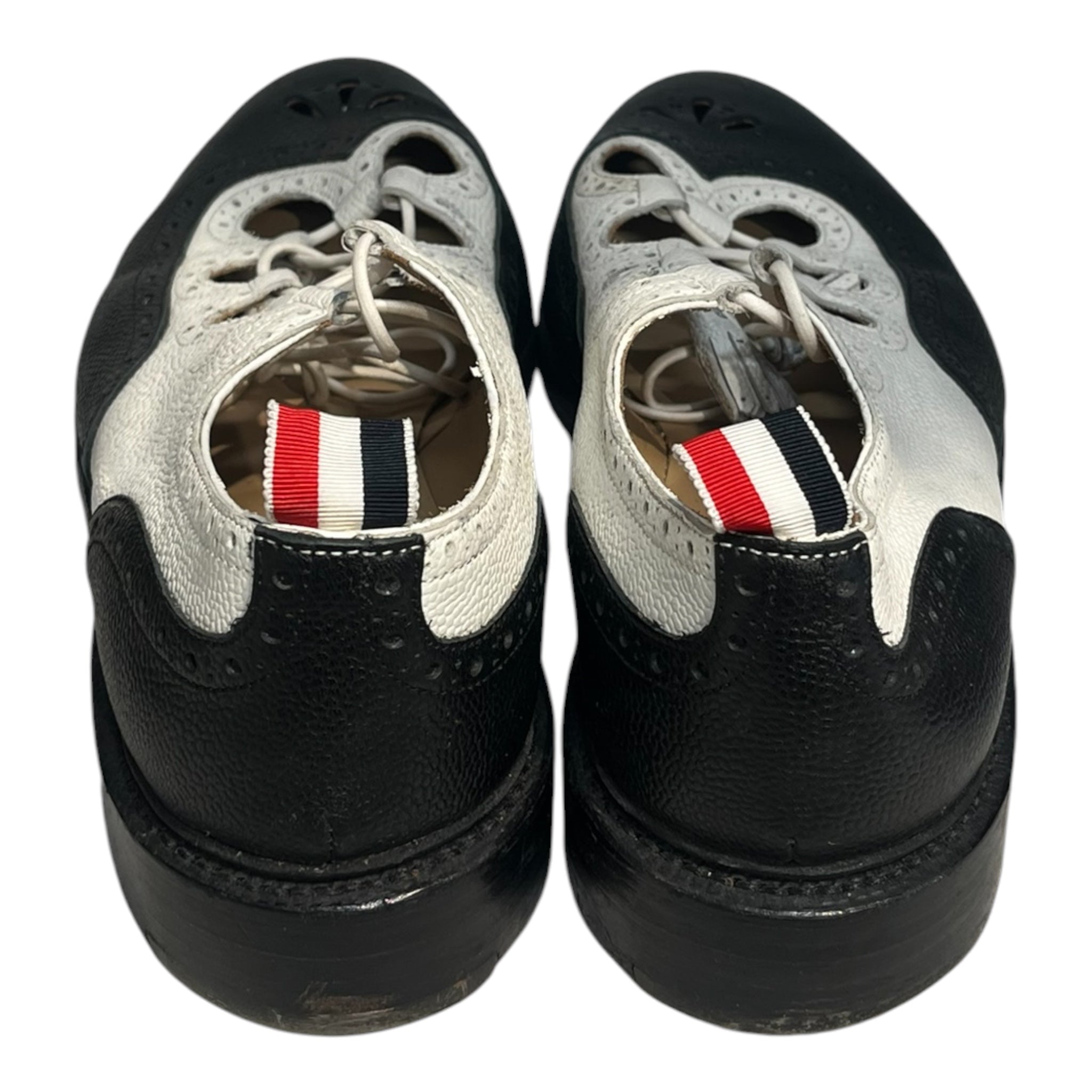 THOM BROWNE. NEW YORK/Dress Shoes/US 11.5/Border/Leather/BLK/WINGTIP OXFORD LACE-UP view 5