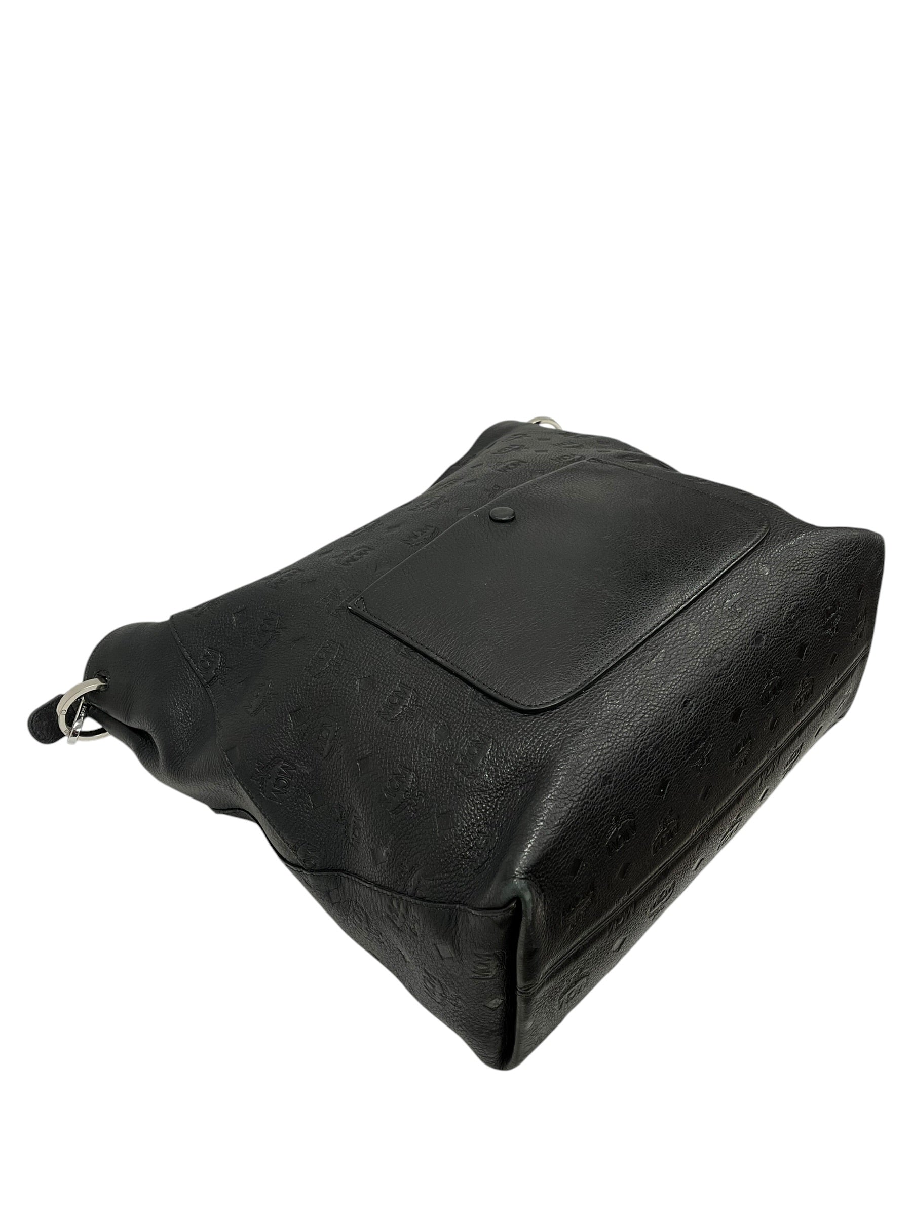 MCM/Cross Body Bag/Monogram/Leather/BLK/Klara Hobo view 4