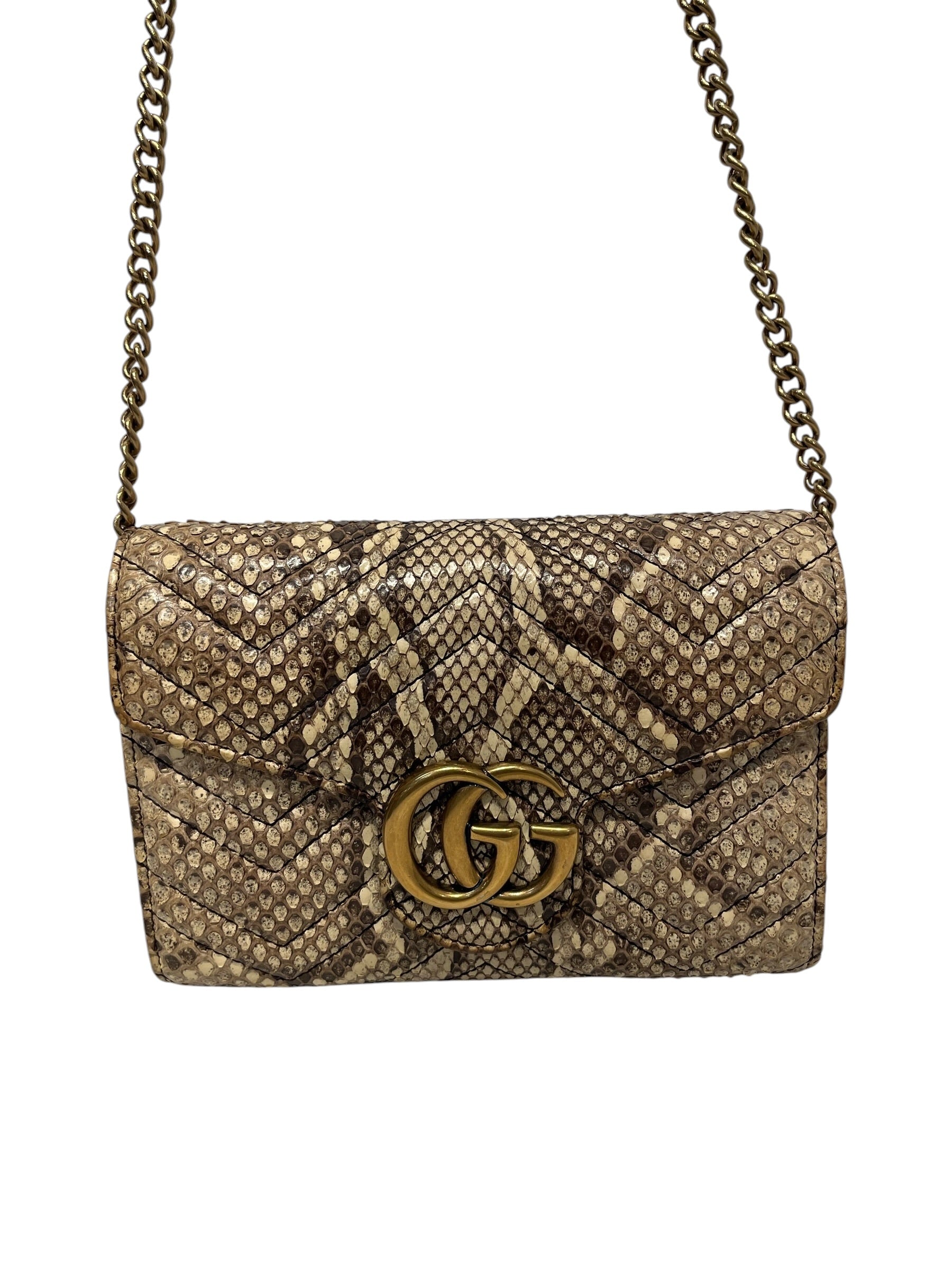GUCCI/Cross Body Bag/Animal Pattern/Leather/BEG/474575 view 1