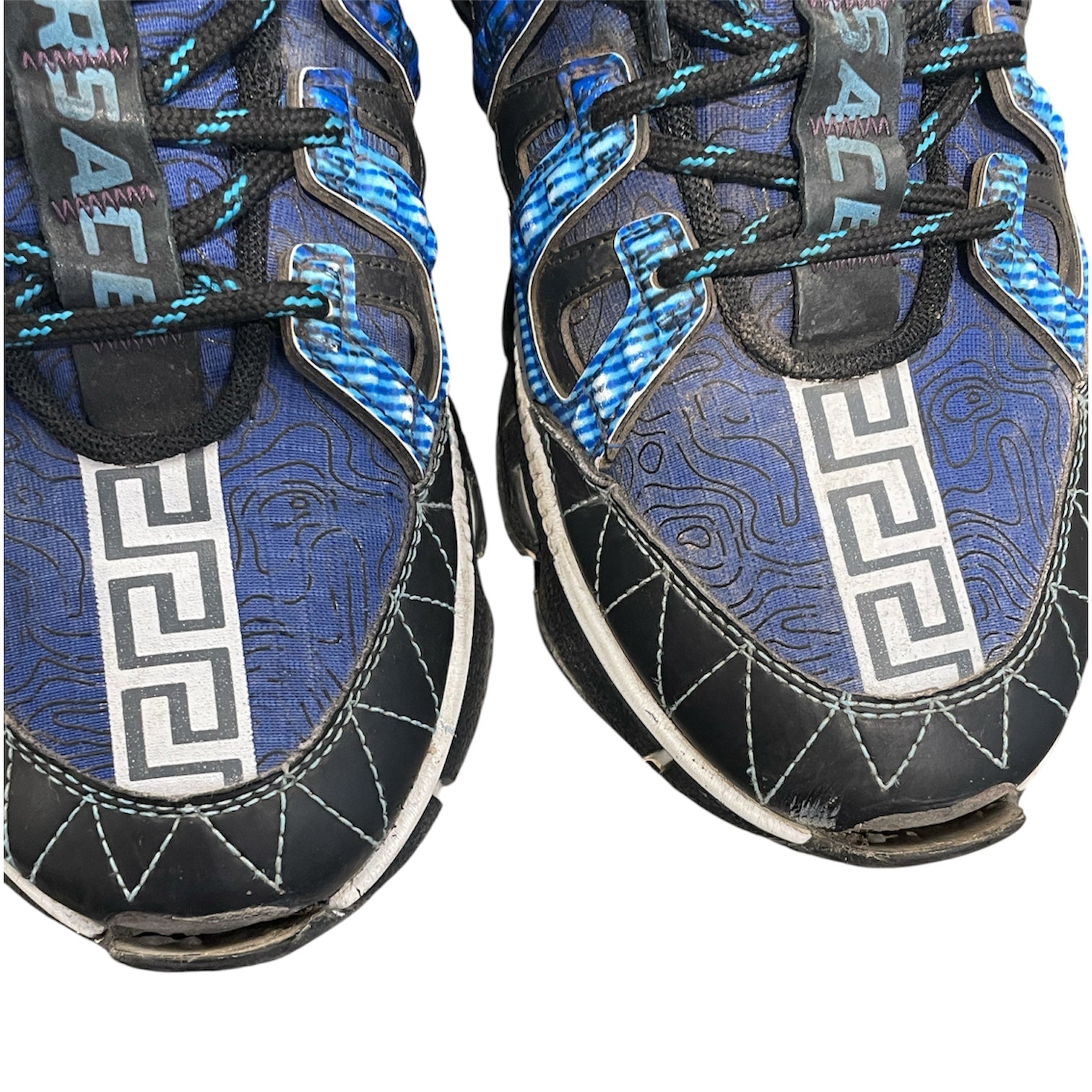 VERSACE/Low-Sneakers/EU 43/Faux Leather/BLU/ view 5
