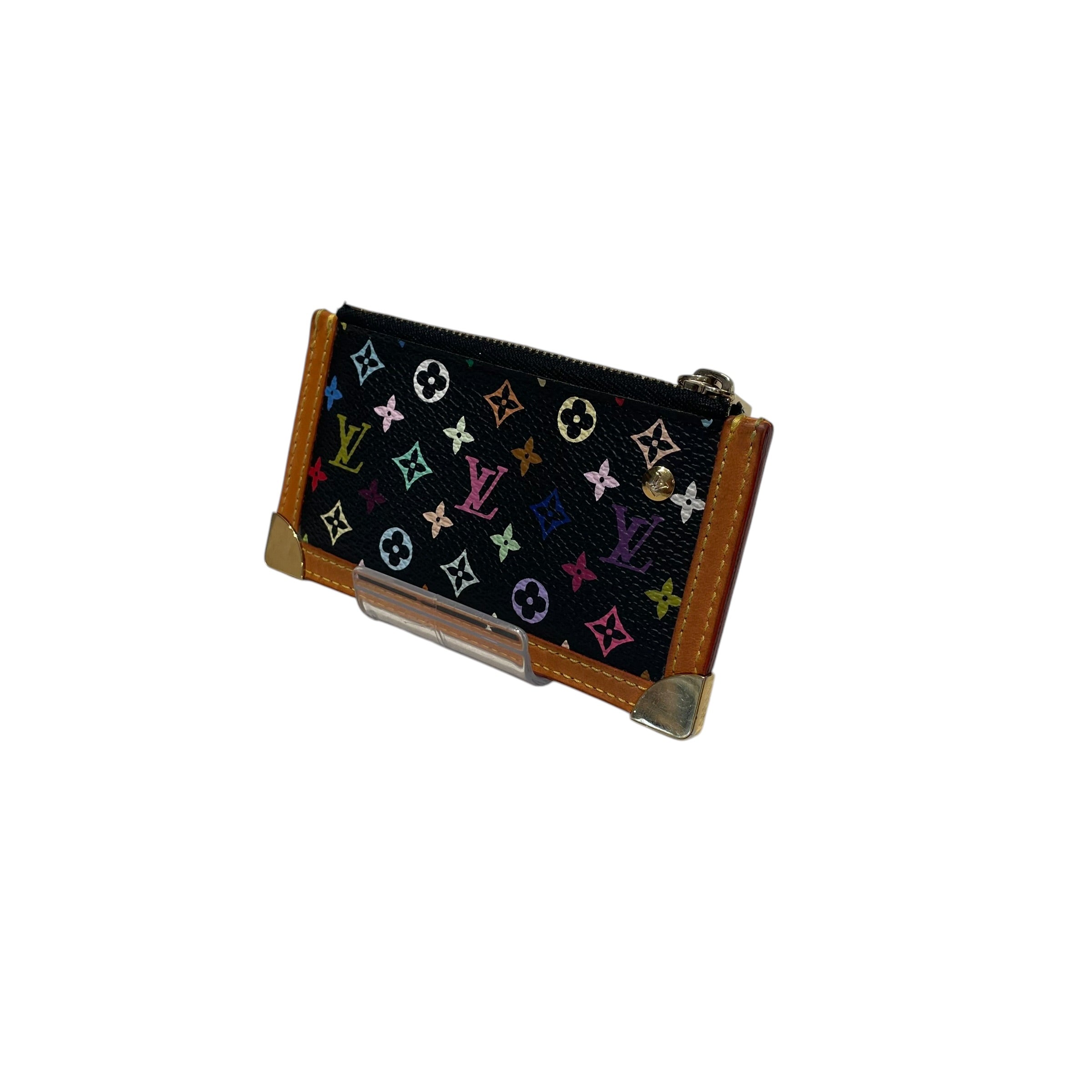 LOUIS VUITTON/Bag/Leather/YEL/Pochette Cles Takashi Murakami view 3