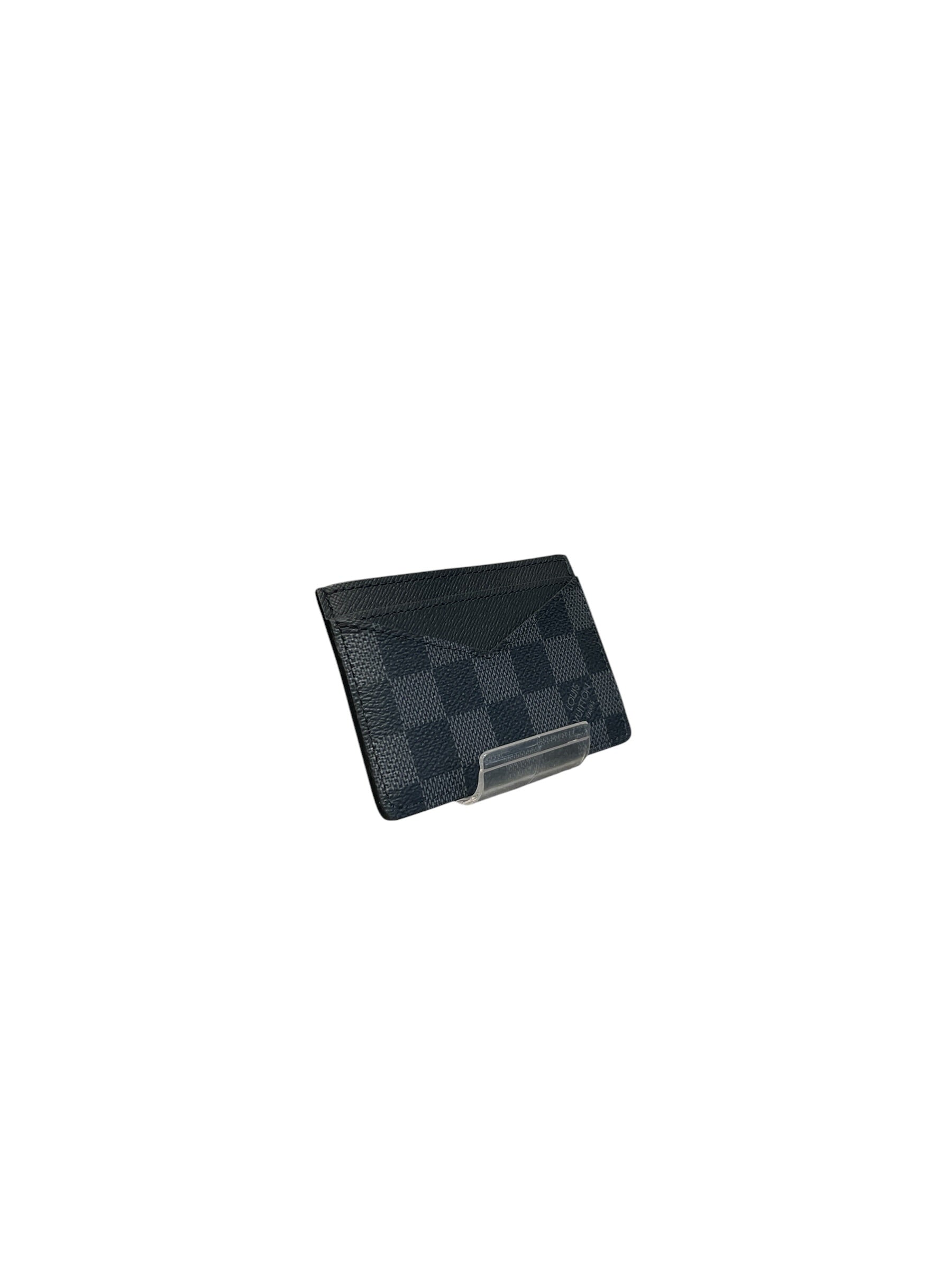 LOUIS VUITTON/Card Case/Plaid/Faux Leather/BLK/M's/NEO CARD HOLDER DAMIER view 1