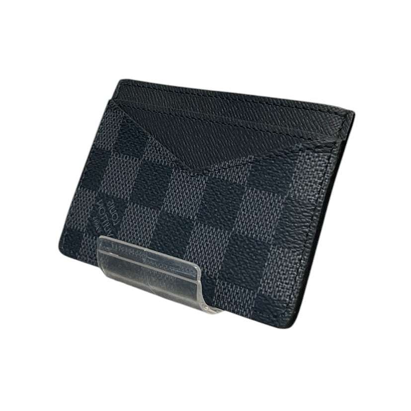 LOUIS VUITTON/Card Case/Plaid/Faux Leather/BLK/M's/NEO CARD HOLDER DAMIER view 2