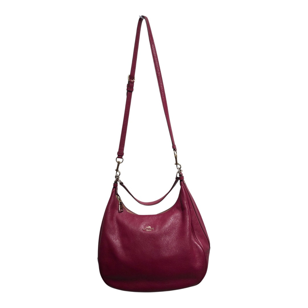 COACH/Bag/Leather/PNK/BIG DARK PINK POUCH BAG view 1