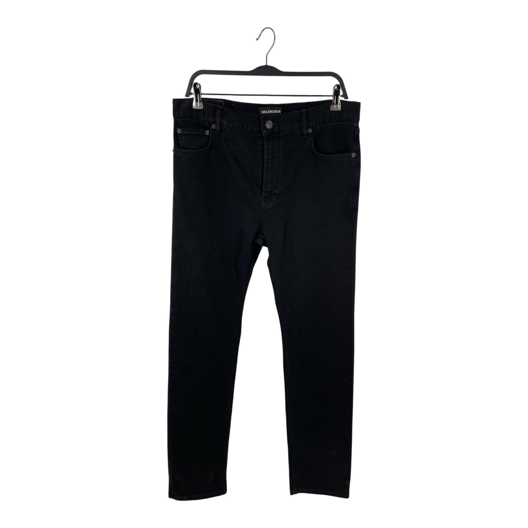 BALENCIAGA/Straight Pants/33/Denim/BLK/2021 SKINNY STRAIGHT view 1