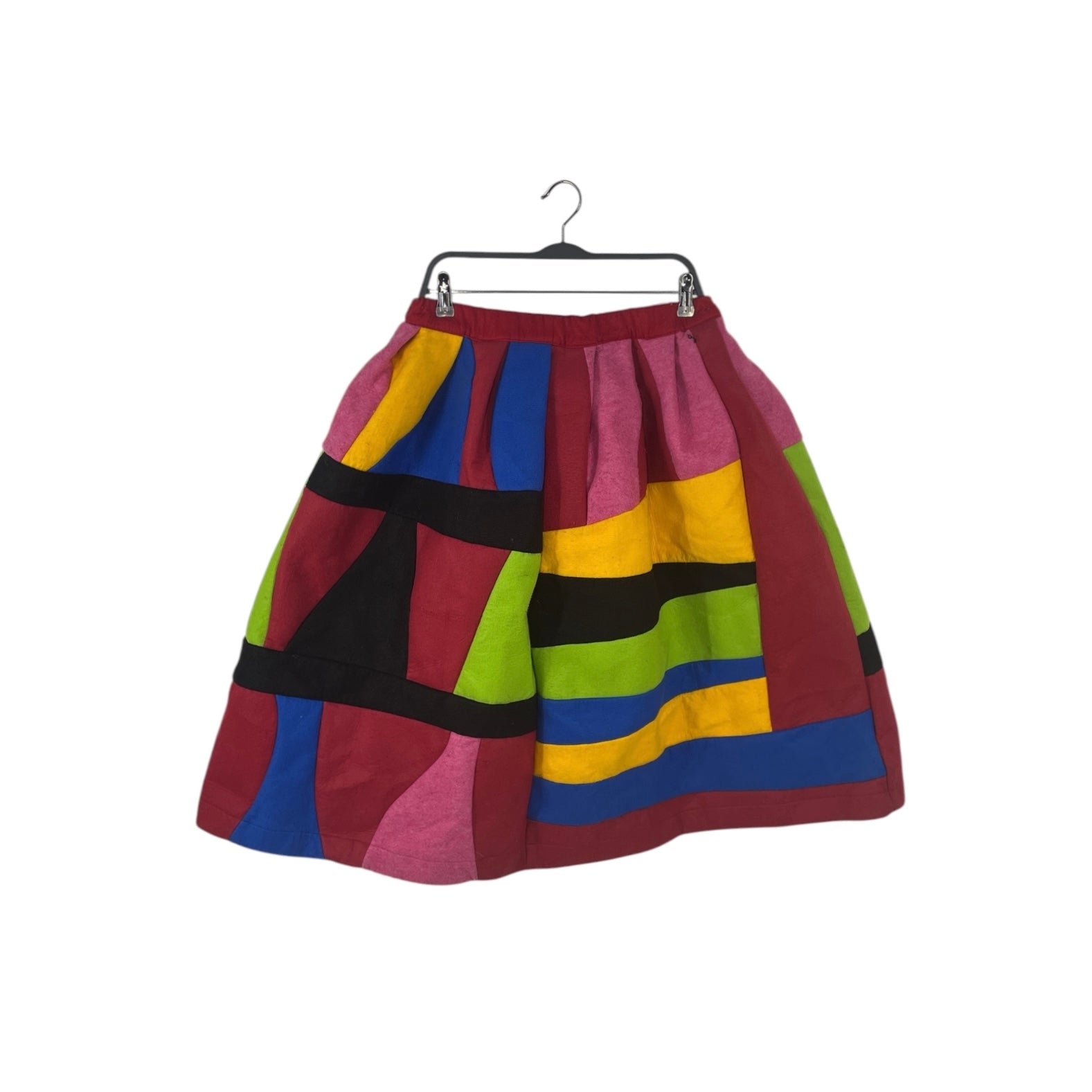 COMME des GARCONS/Skirt/S/Border/MLT/primary mlt felt skirt view 2