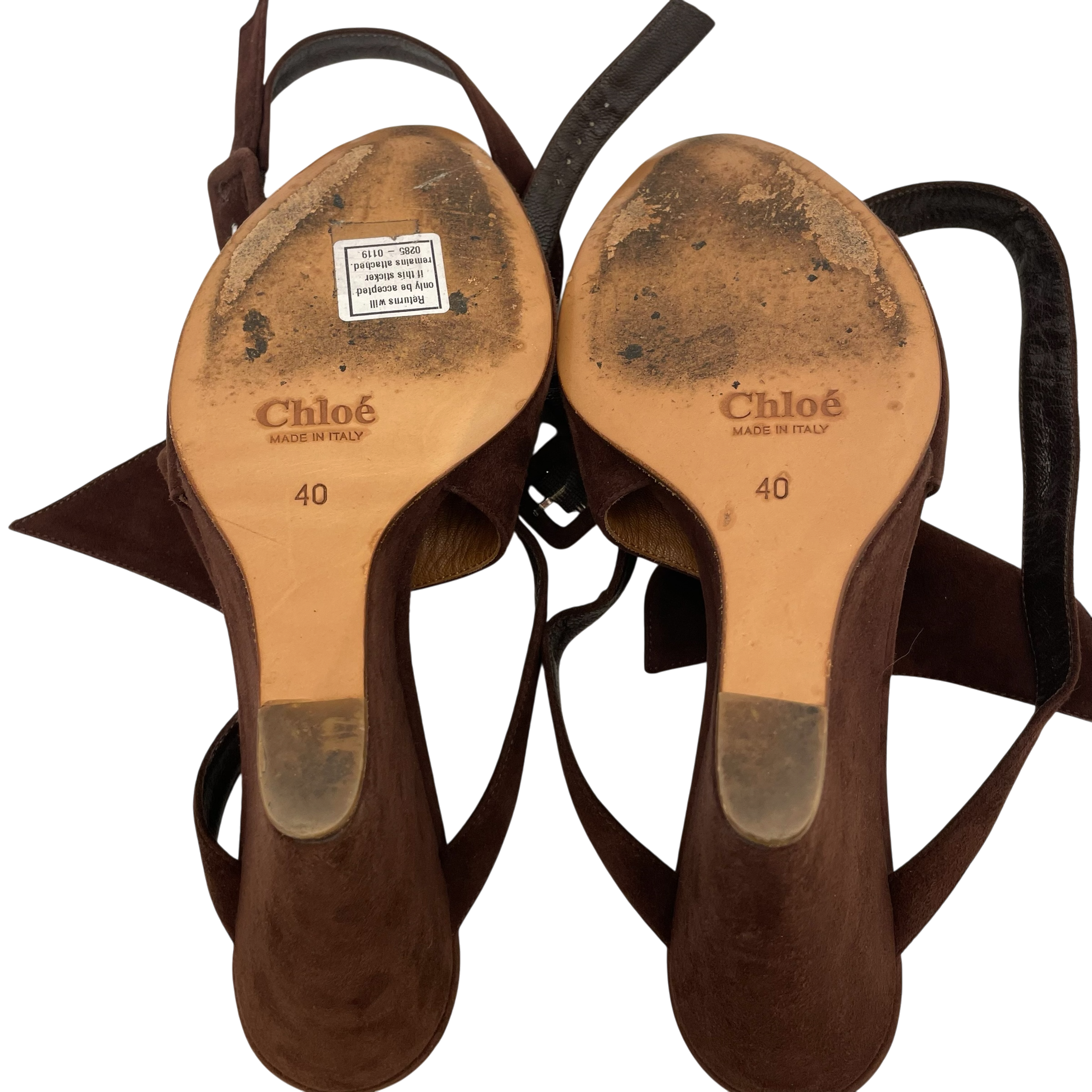 Chloe/Heels/EU 40/Suede/BRW/Brown Suede Wedges view 5