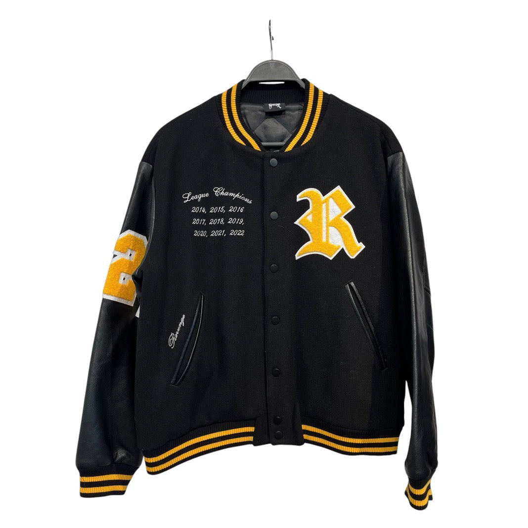 Revenge/Baseball Jkt/M/Cotton/BLK/ROTTWEILER VARSITY JACKET view 1