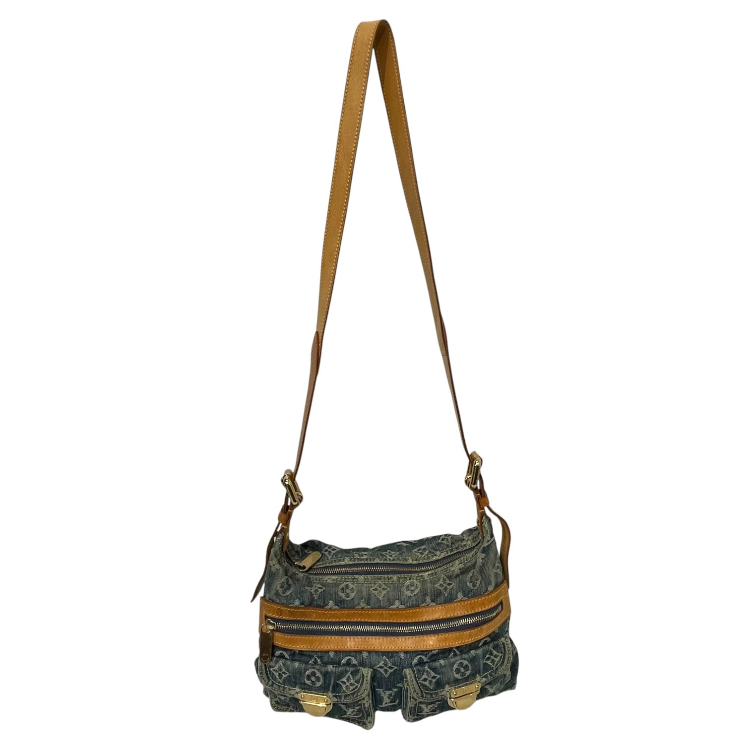 LOUIS VUITTON/Hand Bag/Monogram/Denim/BLU/monogram denim baggy pm view 1