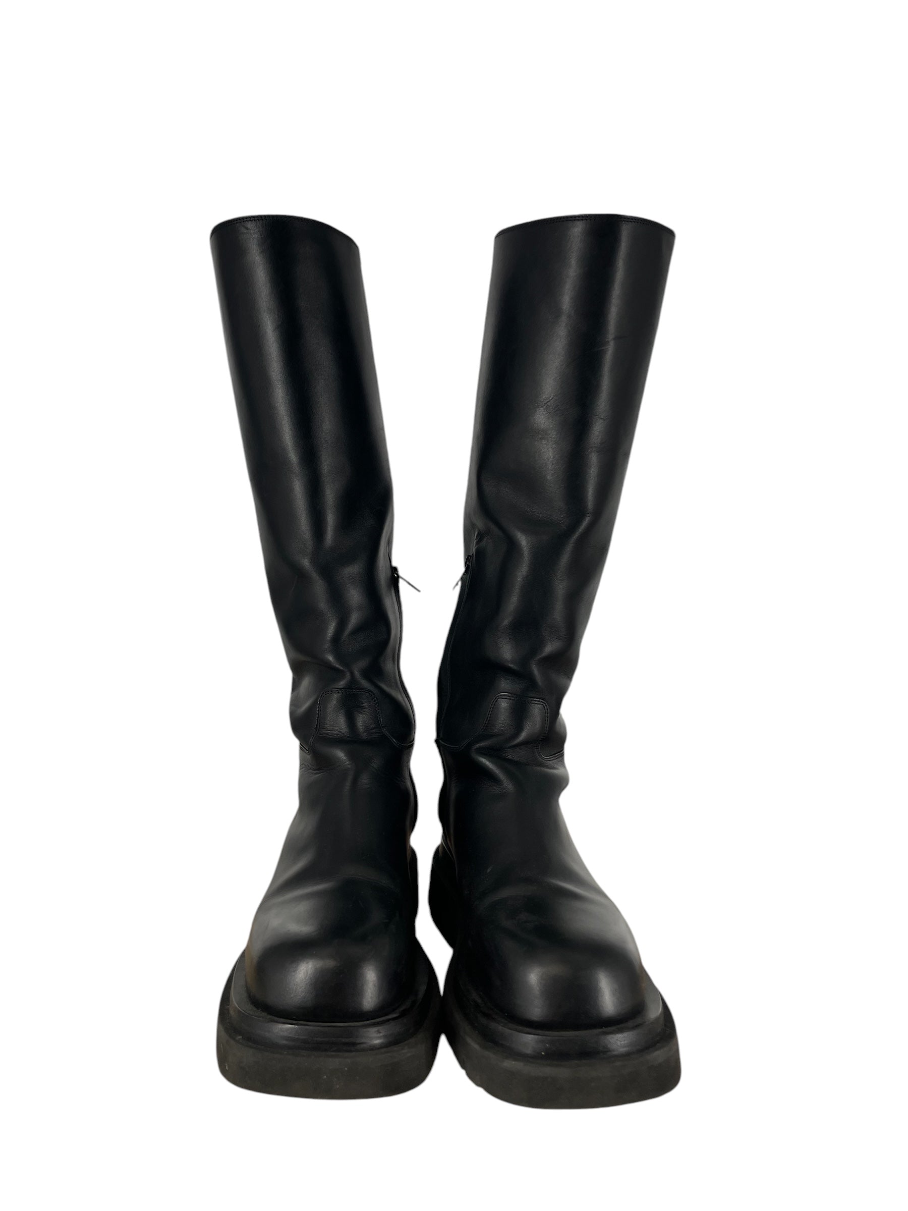 BOTTEGA VENETA/Boots/US 7.5/Leather/BLK/SHIBUYA CALF HIGH BOOTS view 4