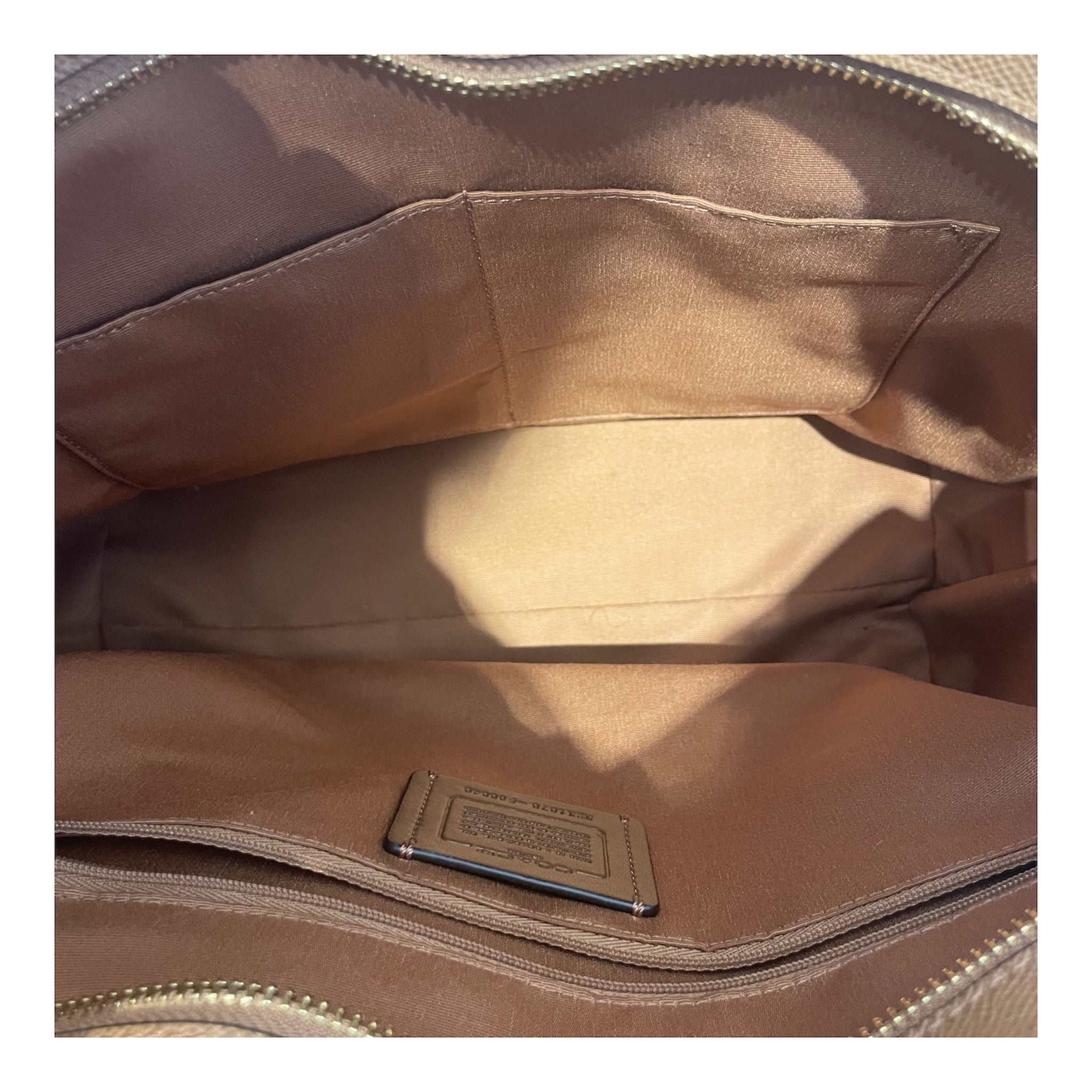 COACH/Tote Bag/Leather/BEG/City Zip (F58846) view 5