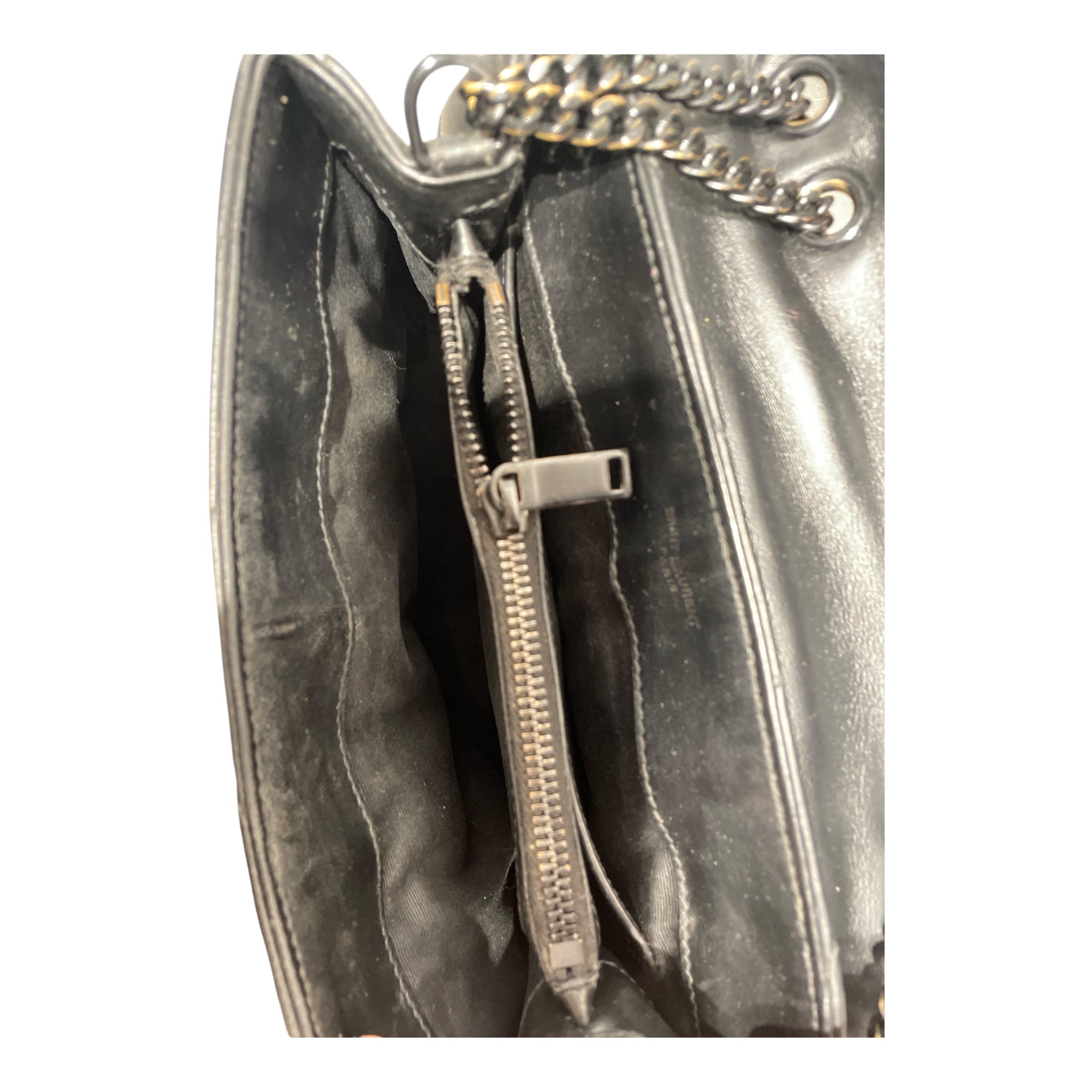 SAINT LAURENT/Hand Bag/Leather/BLK/LouLou Quilted Handbag view 3